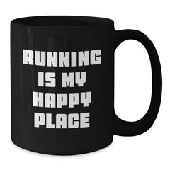 Funny Running Gifts for Her, Unique Black Coffee Mug, Inspirational Quotes for Women, from Daughter to Mom, Perfect for Christmas Unique Gifts - Additional