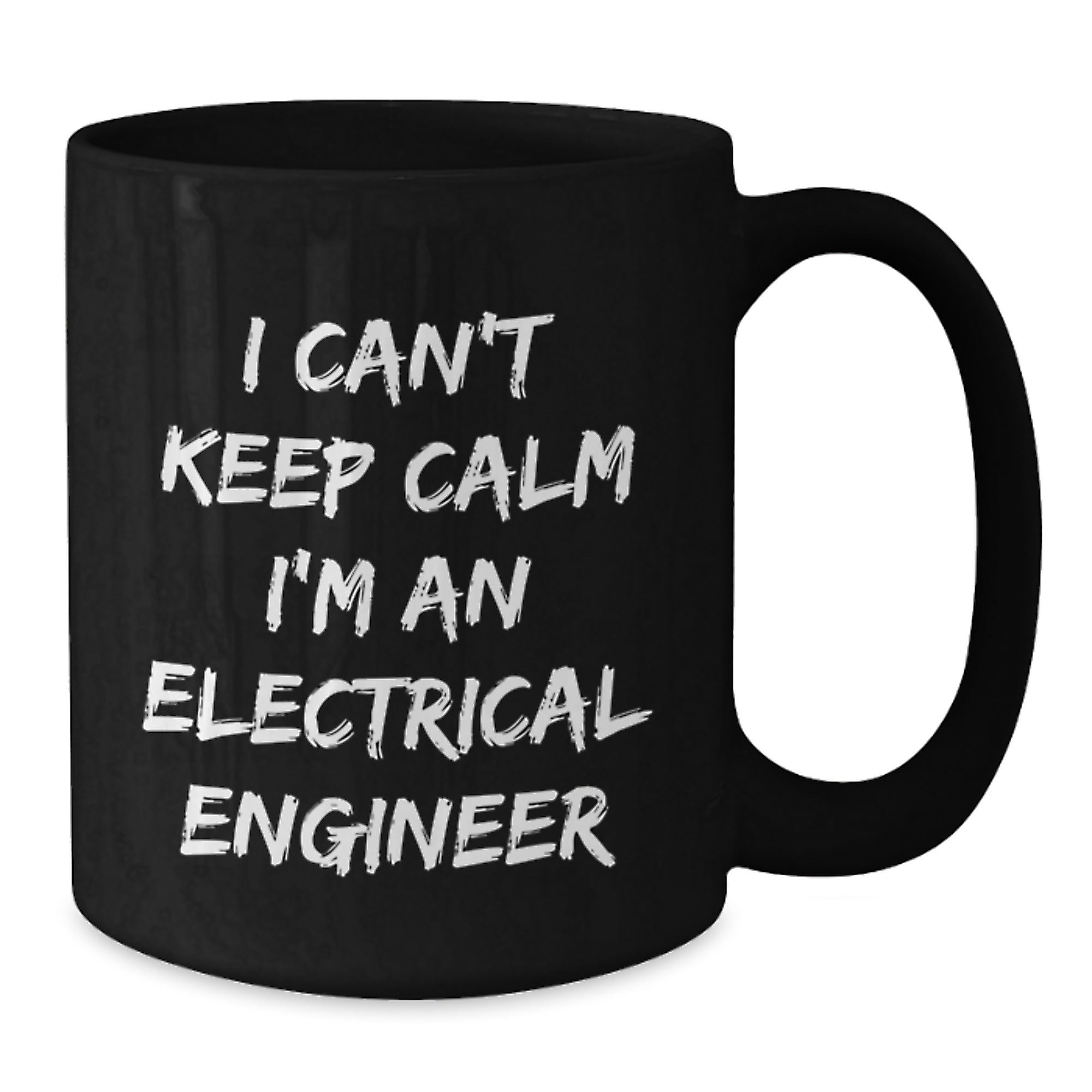 Funny Electrical Engineer Gifts for Him, Black Coffee Mug, Christmas Unique Presents from Friends to Men Who Love Electronics - Additional