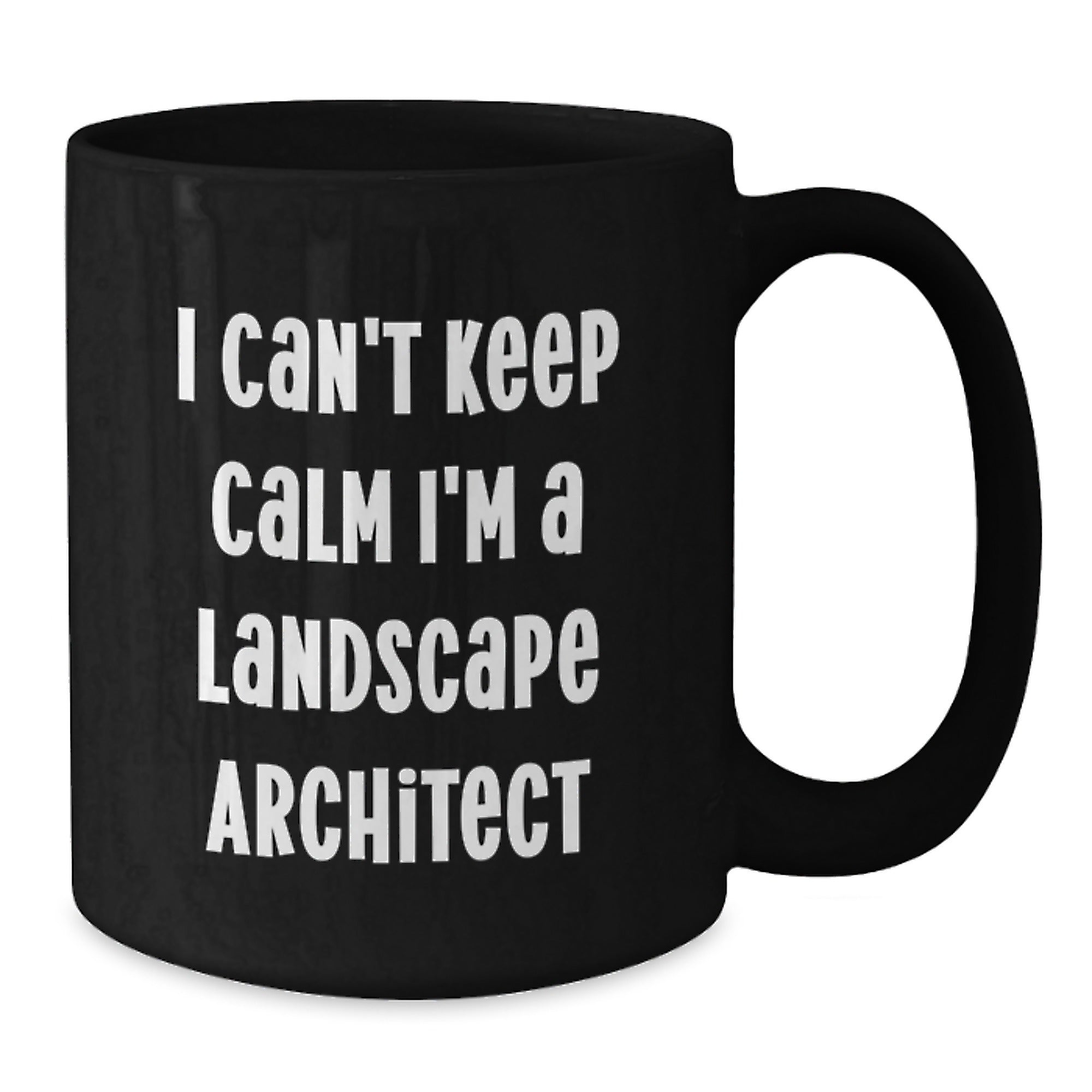 Funny Landscape Architect Gifts from Friends to Men, Unique Black Coffee Mug I Can't Keep Calm I'm A Landscape Architect, Christmas Unique - Additional