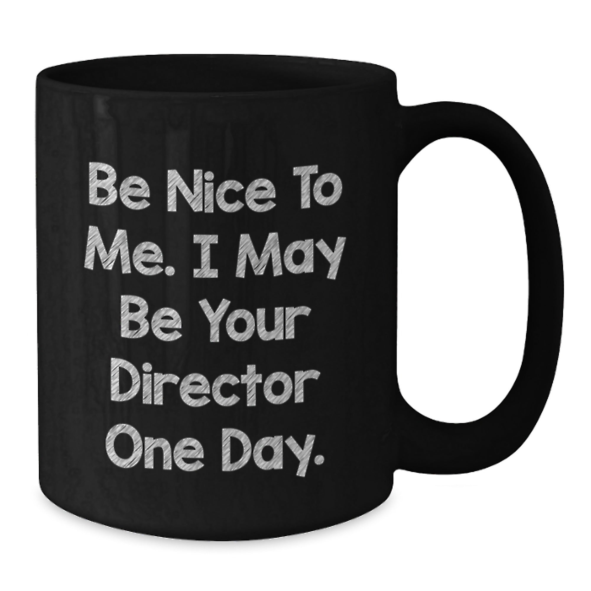 Funny Director Gifts from Friends, Black Coffee Mug for Men or Women, Christmas Unique Presents for Director - Additional