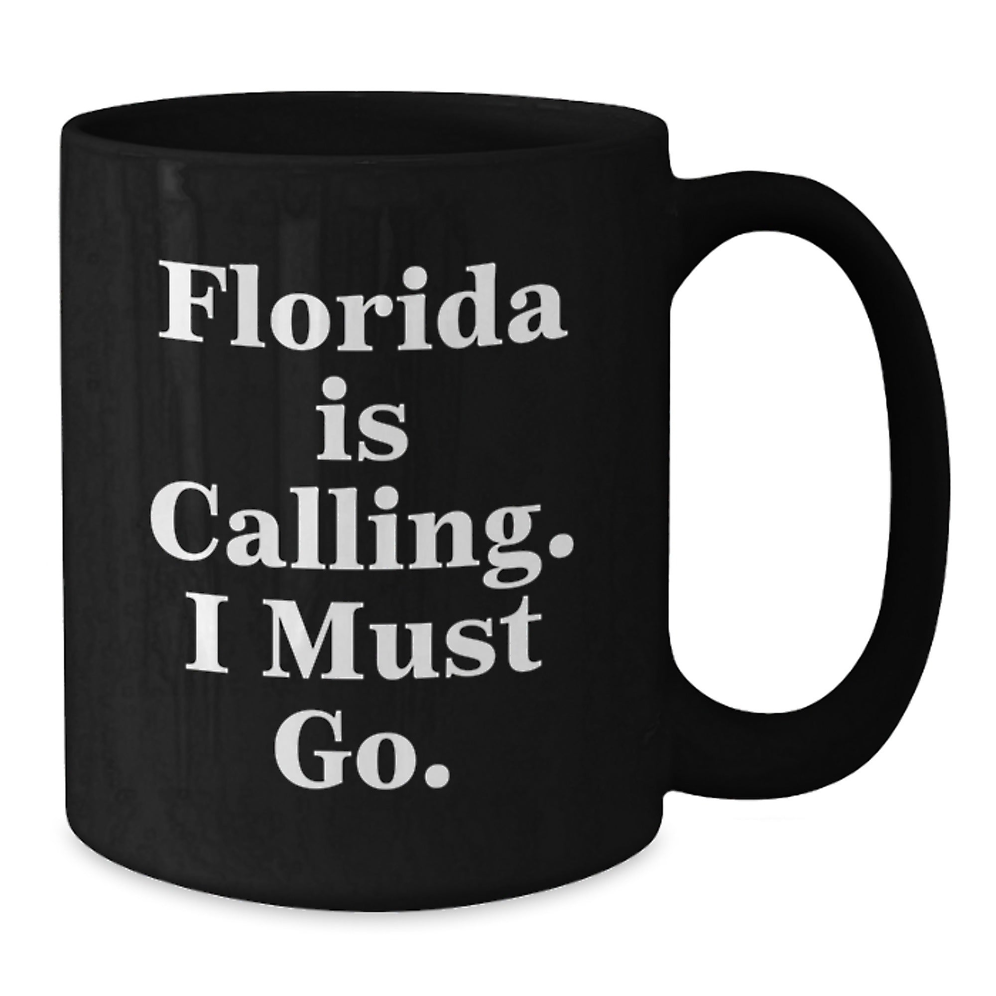 Florida Calling Gift Ideas Funny Quote Black Coffee Mug for Birthday Men from Friends - Additional