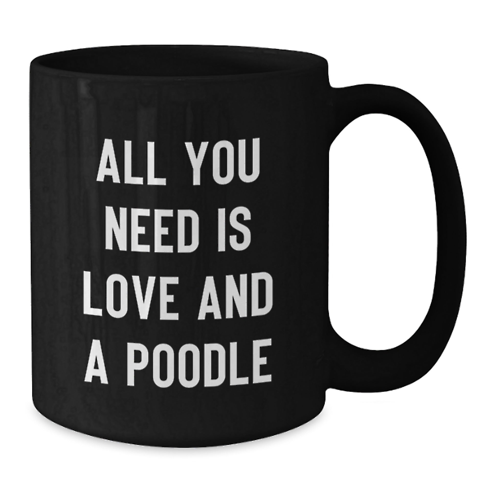 Poodle Dog Lovers Funny Black Coffee Mugs Gifts from Men to Friends, Unique Birthday Unique Gifts for Women, Poodle Dog Enthusiasts - Additional
