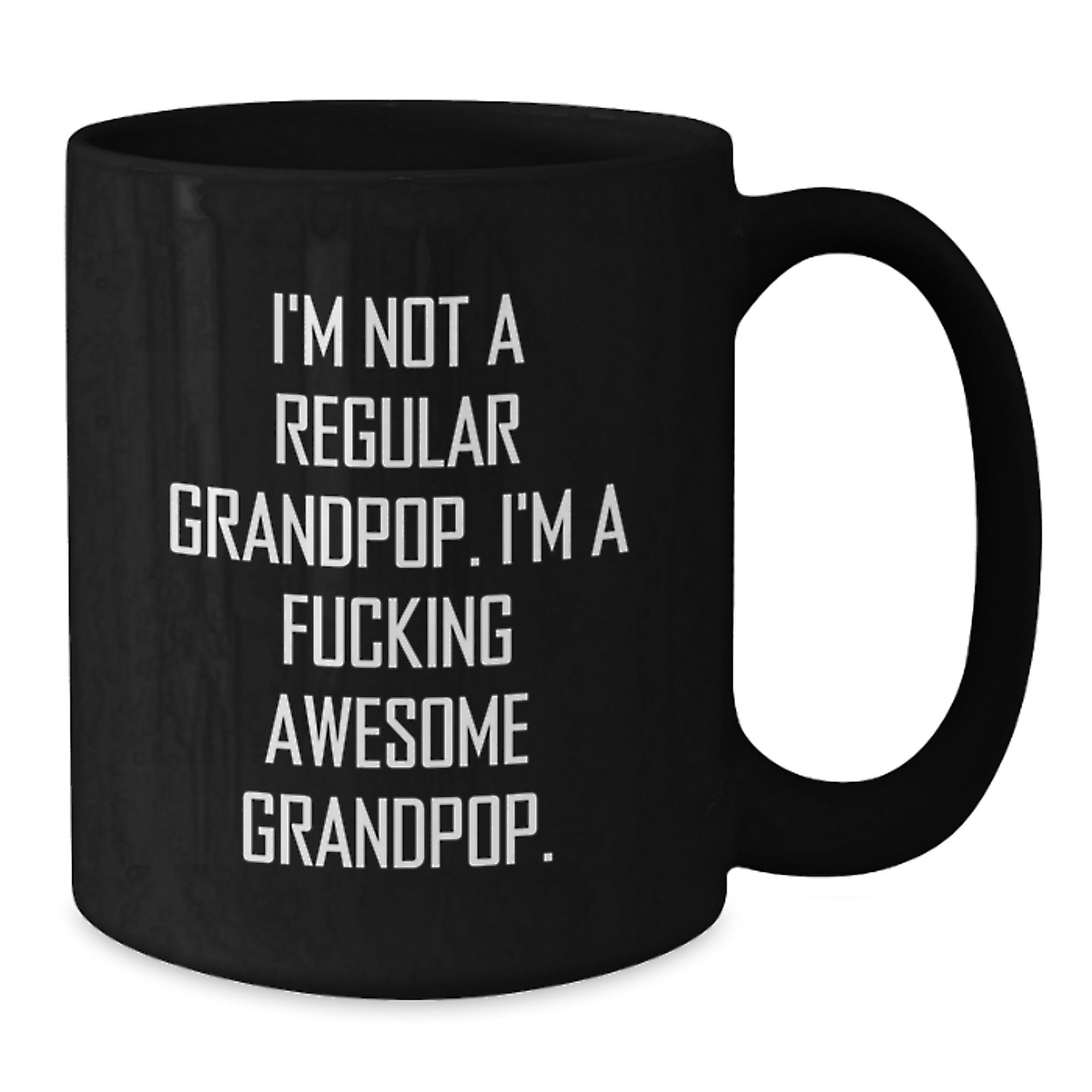 Funny Grandpop Black Coffee Mug Gifts for Grandpop Birthday Unique Gifts from Men to Grandpop - Additional