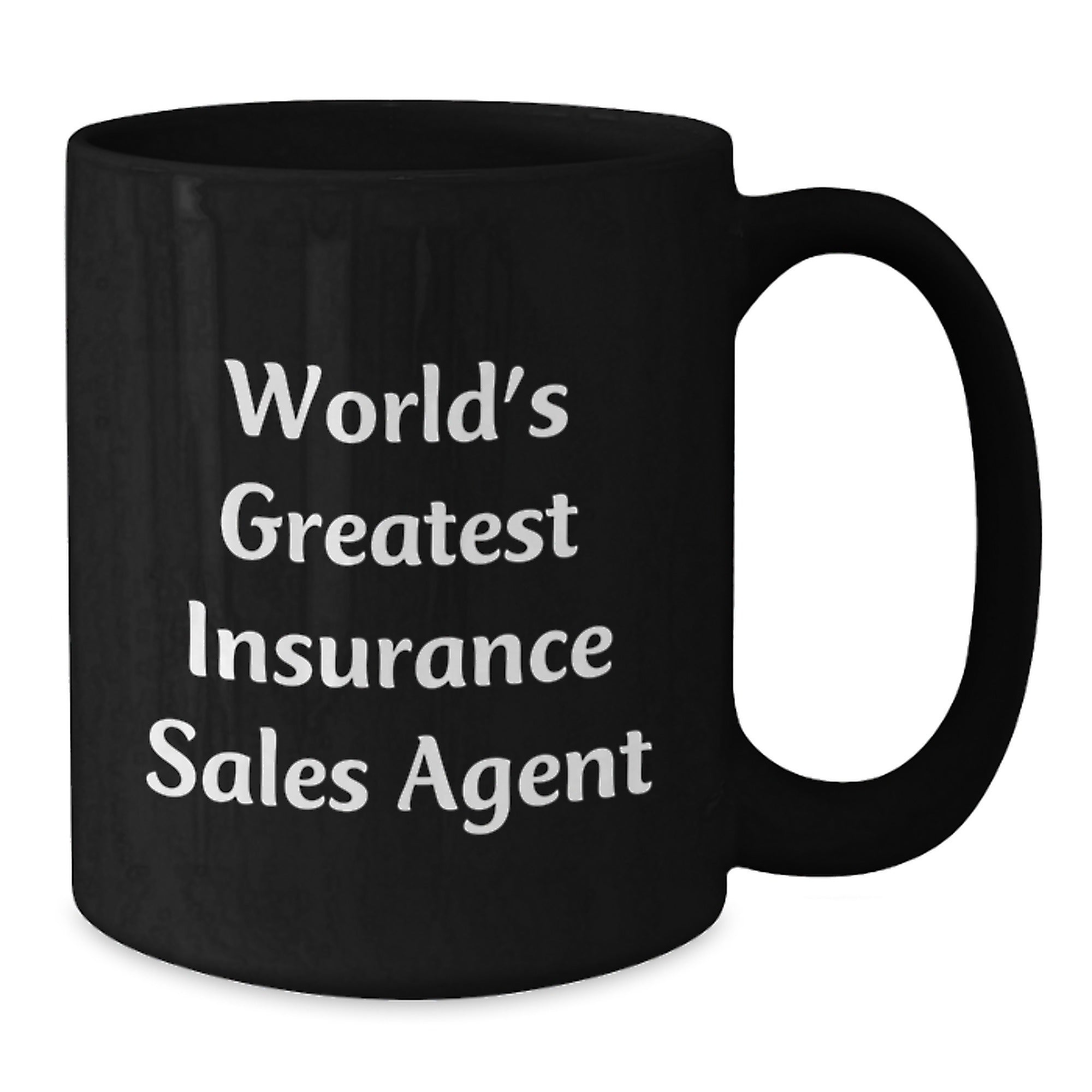 Funny Gifts for Insurance Sales Agent, 'World's Greatest' Black Coffee Mug, Unique Christmas Memorable Present for Insurance Sales Agent Friends, Colleagues, or Family Members - Additional