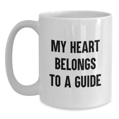 Funny White Coffee Mugs for Guide Lovers Gifts from Friends Family - Main