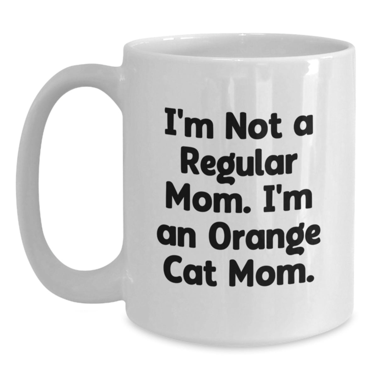 Funny Orange Cat White Coffee Mug Gifts from Friends for Orange Cat Mom or Dad Birthday Unique Presents - Main