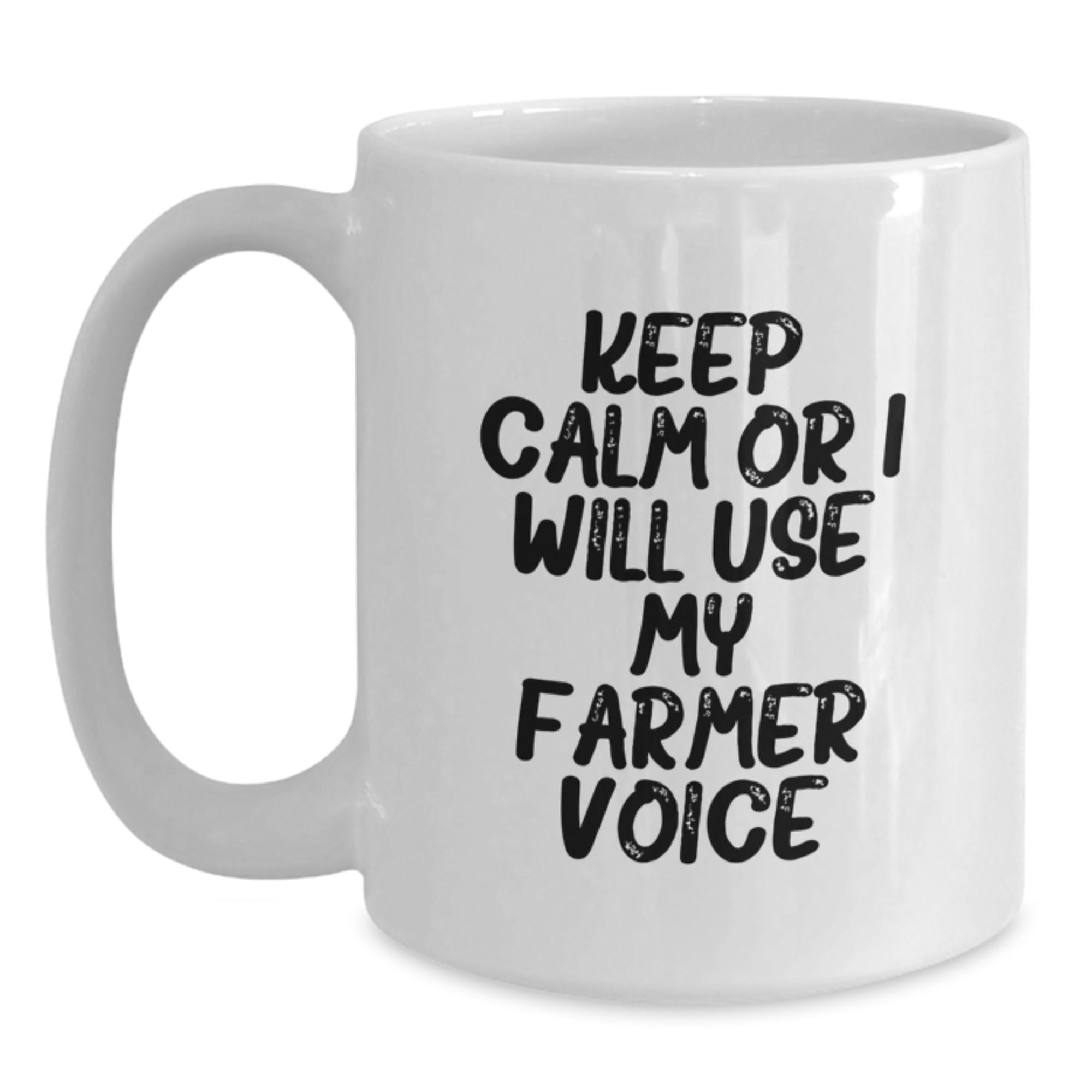 Funny Farmer White Coffee Mug Gifts from Friends to Farmer Men Christmas Unique Mugs - Main