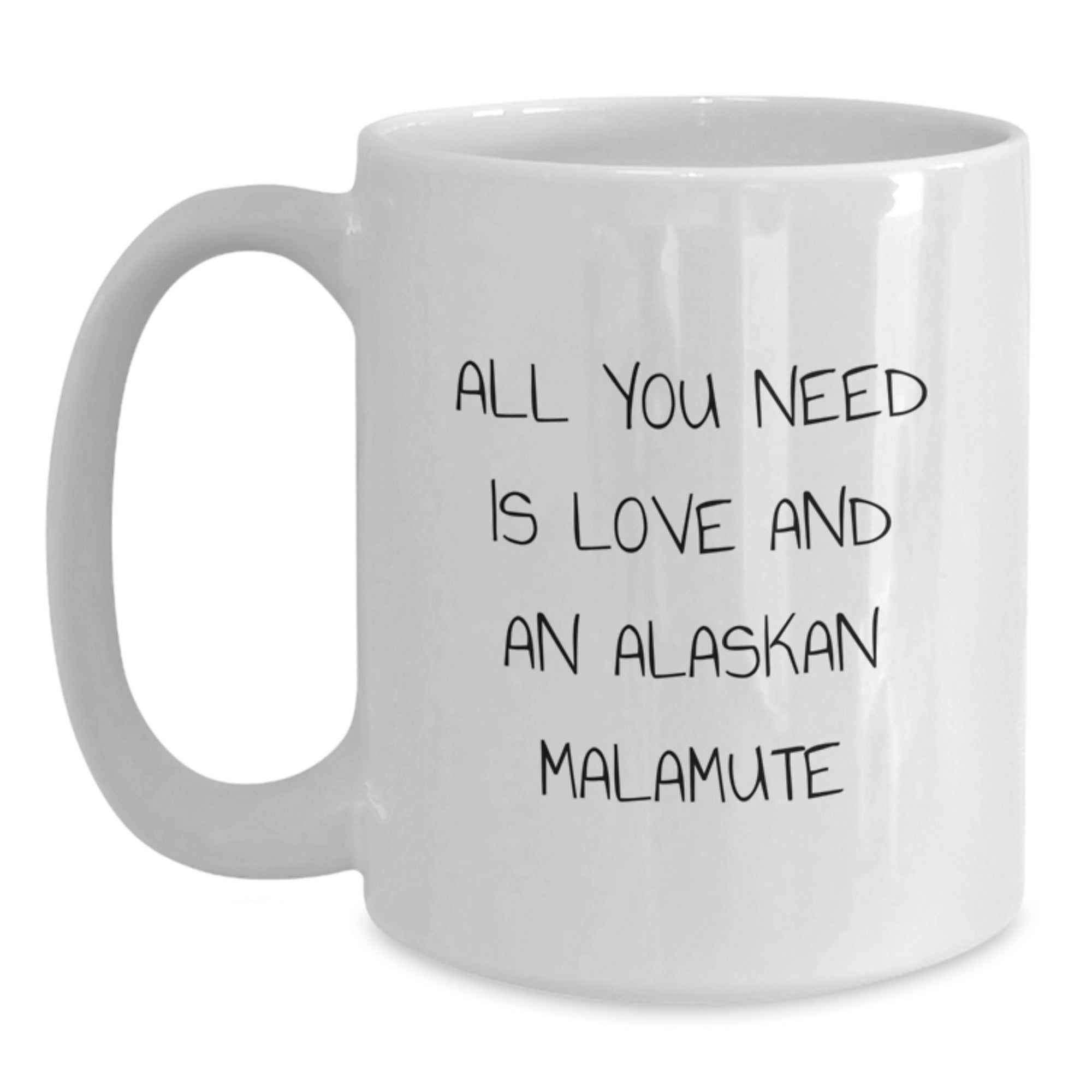 Alaskan Malamute Dog Lovers Gifts from Family Members for Alaskan Malamute Dog Owners Funny Birthday Unique Gifts White Coffee Mug - Main