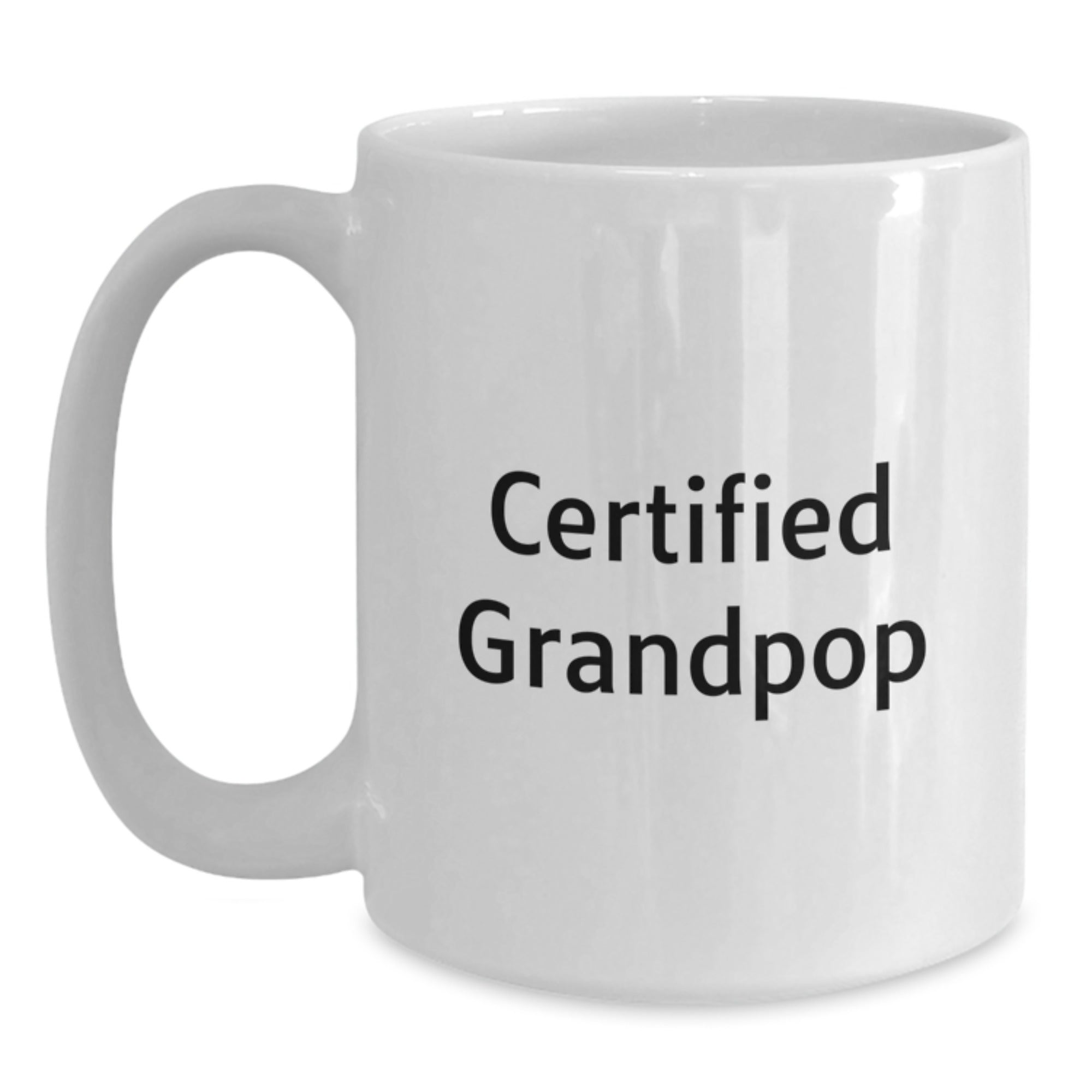 Funny Grandpop Gifts for Men, Unique White Coffee Mug with Inspirational Quote, Ideal Gifts for Graduation from Family to Grandpop - Main