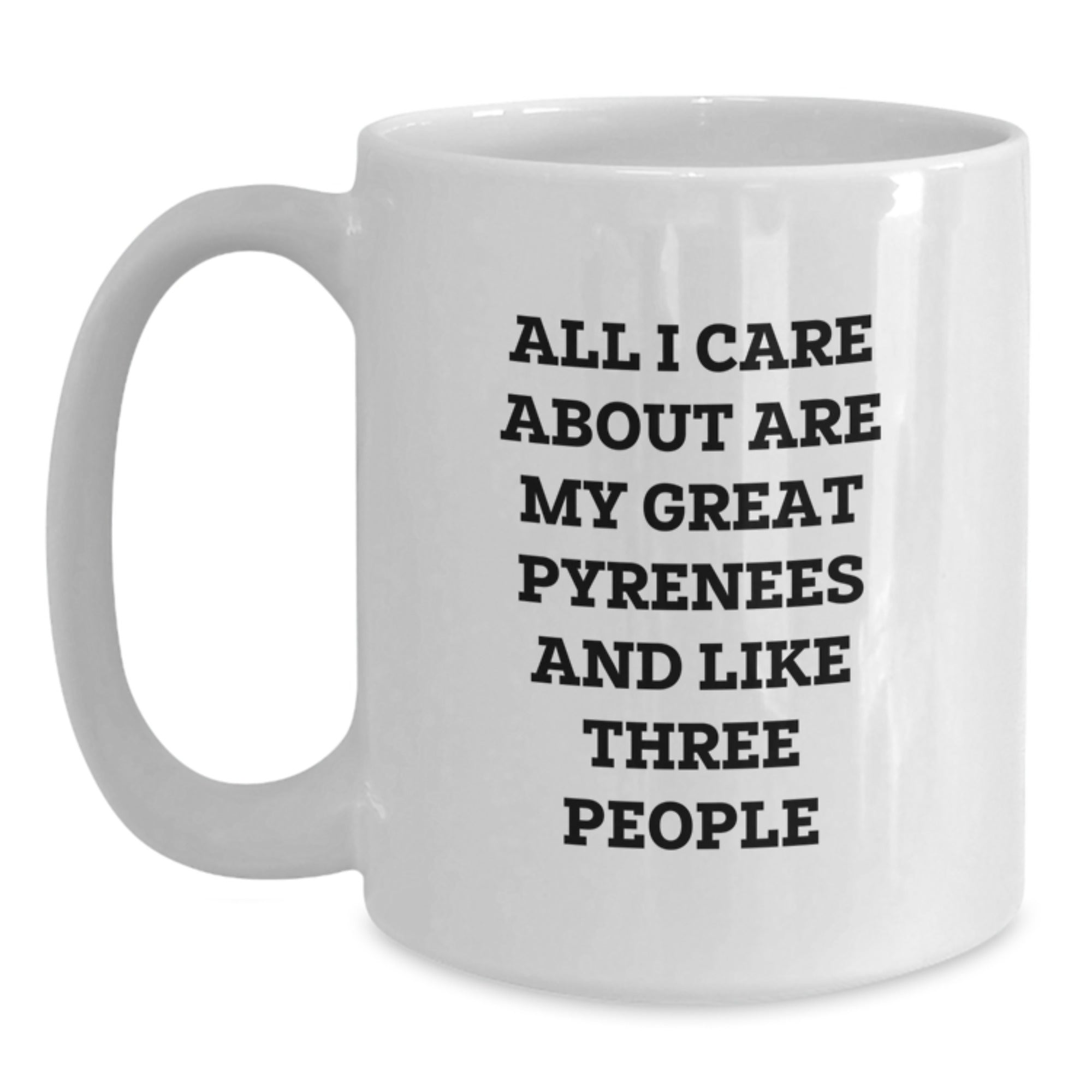 Great Pyrenees Dog Lovers Funny White Coffee Mugs Gifts from Friends and Family for Valentine's - Main