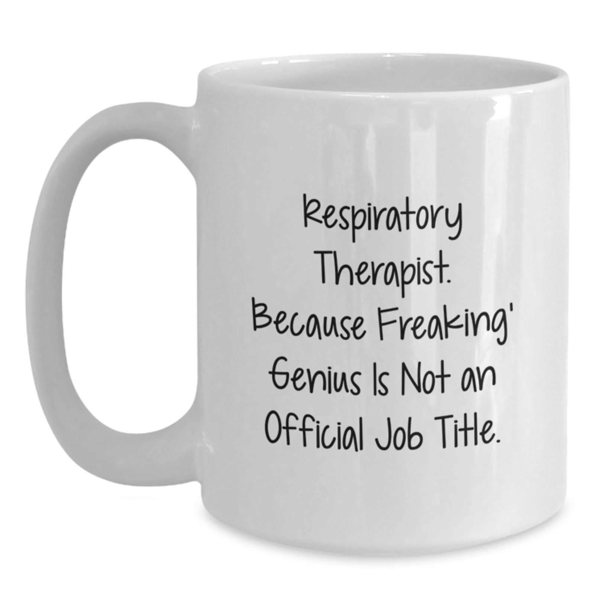 Funny Respiratory Therapist Gifts from Men Women Coworkers Family Friends, White Coffee Mug for Respiratory Therapist, Christmas Unique Unique Gifts - Main