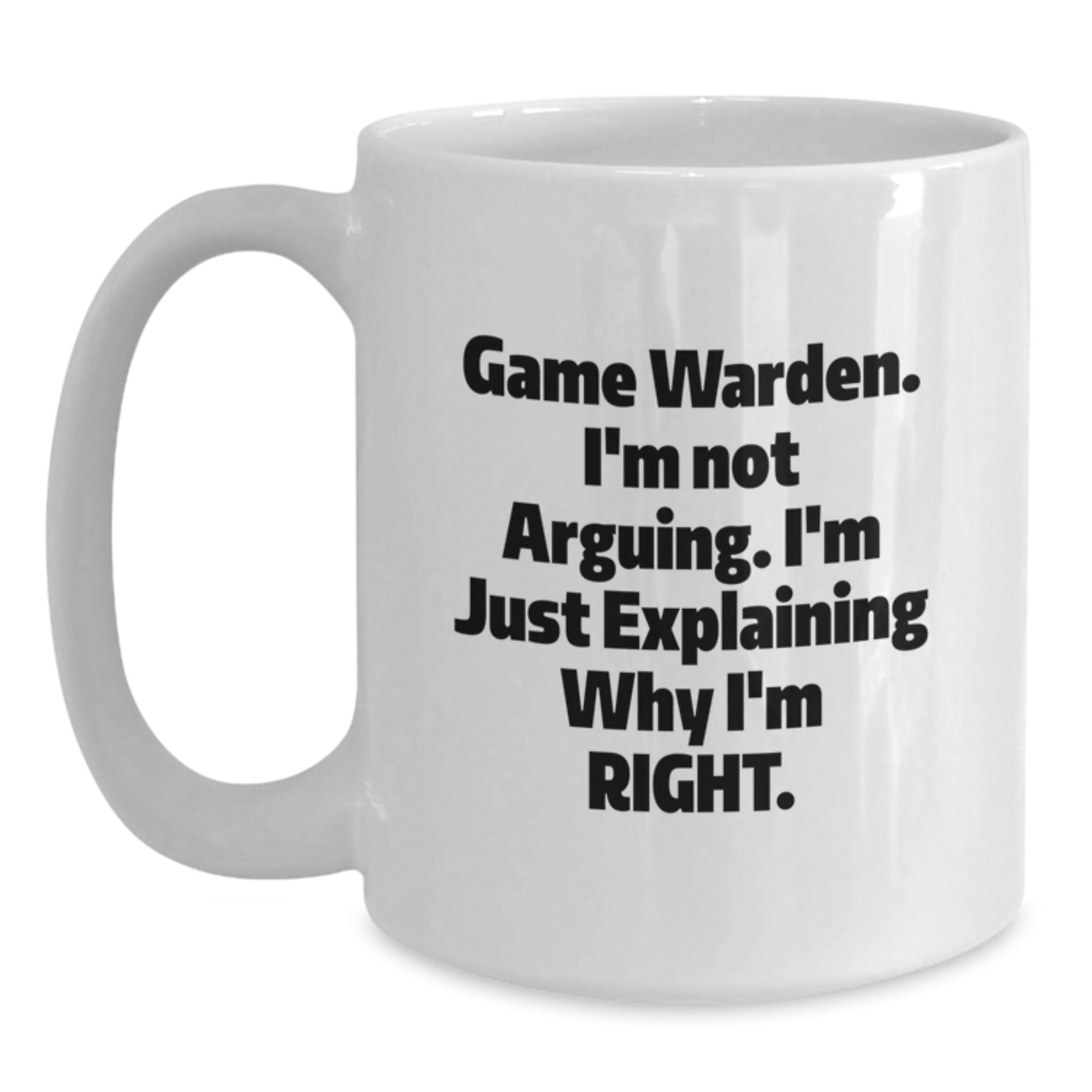 Funny Game Warden Mugs Gifts from Friends for Christmas Unique Presents - Main