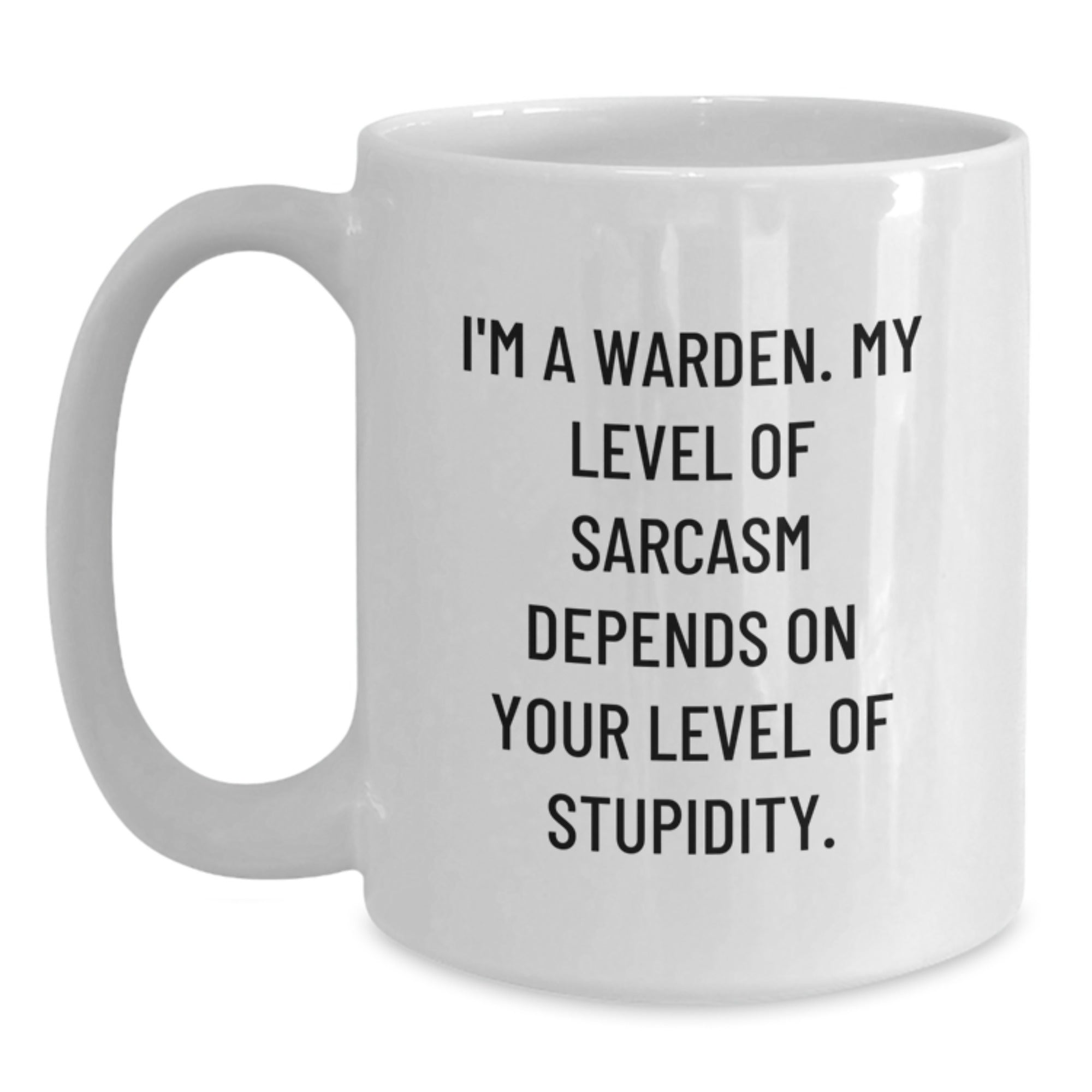 Warden Gifts, Funny White Coffee Mug, I'm A Warden, Birthdays, Gifts from Friends and Family, Unique Gift Ideas for Warden Enthusiasts - Main
