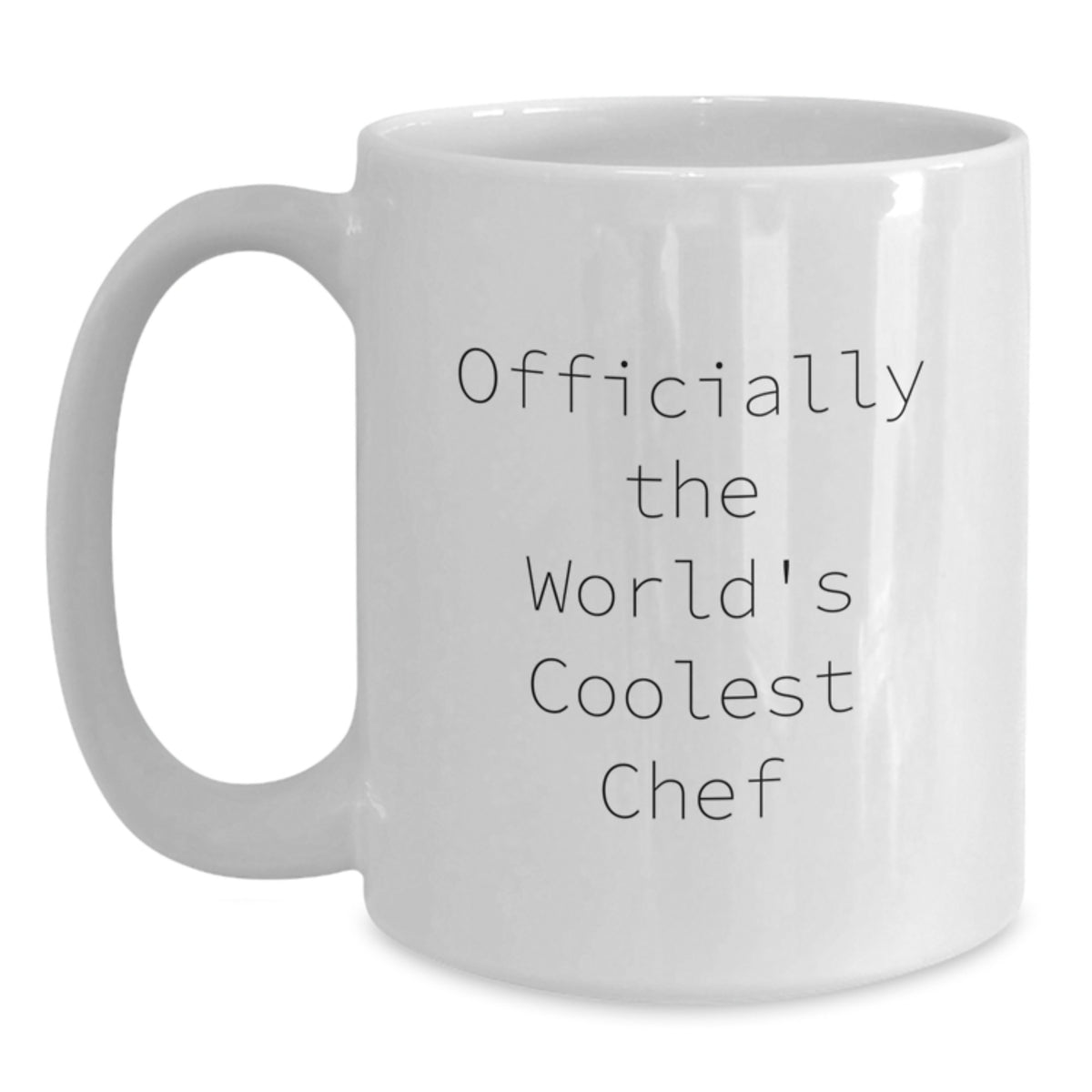 Funny Chef Gifts, Officially The World's Coolest Chef Quotes on White Coffee Mug - Gifts from Friends, Family, or Coworkers for Chef Graduation Unique Gifts - Main