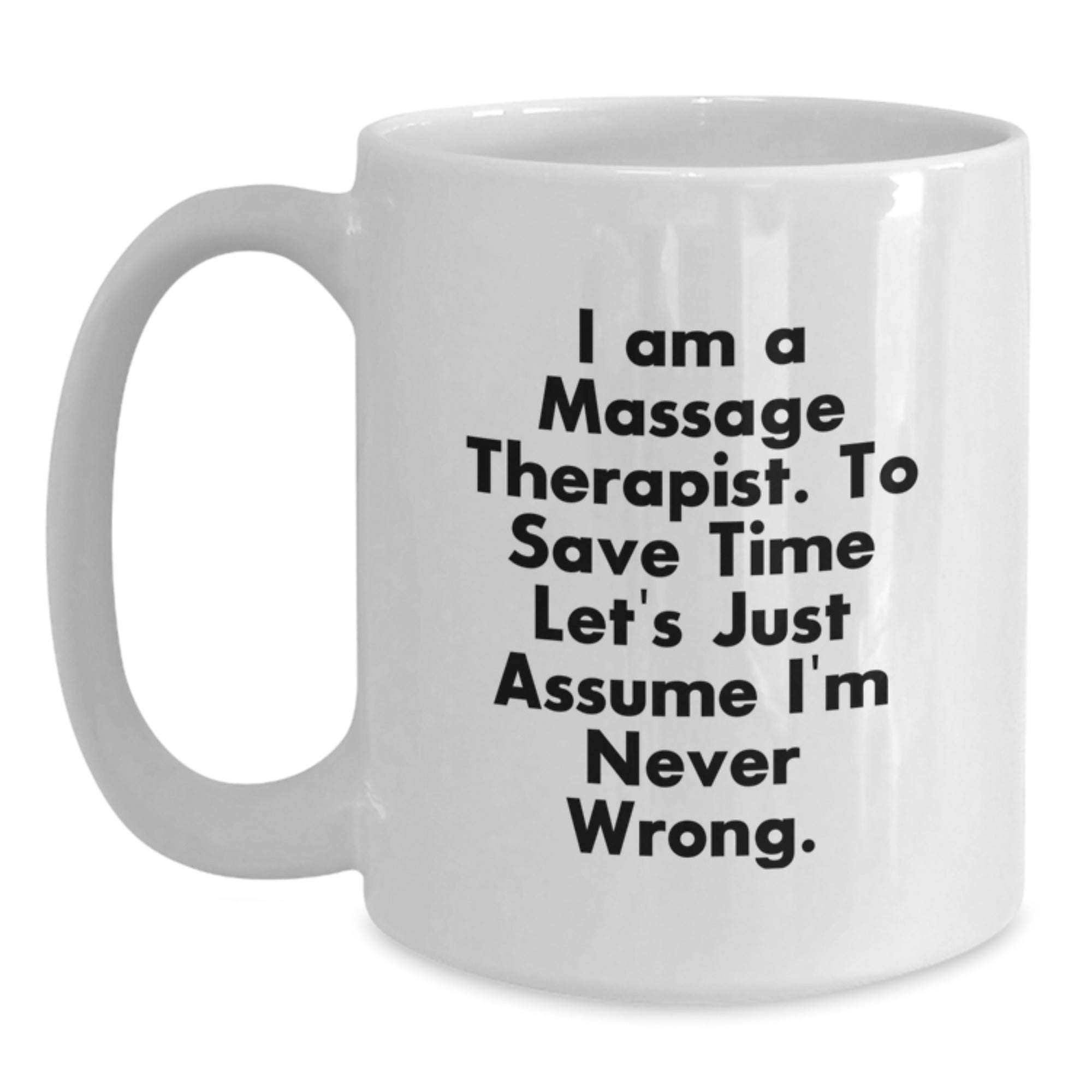 Funny Massage Therapist Gifts from Friends for Christmas Unique White Coffee Mugs - Main