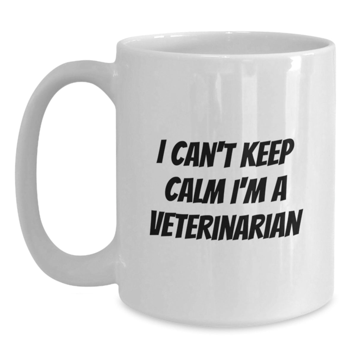 Funny Veterinarian Gifts from Men to Women Friends Coworkers Family - 'I Can't Keep Calm I'm A Veterinarian' White Coffee Mug for Graduation - Main