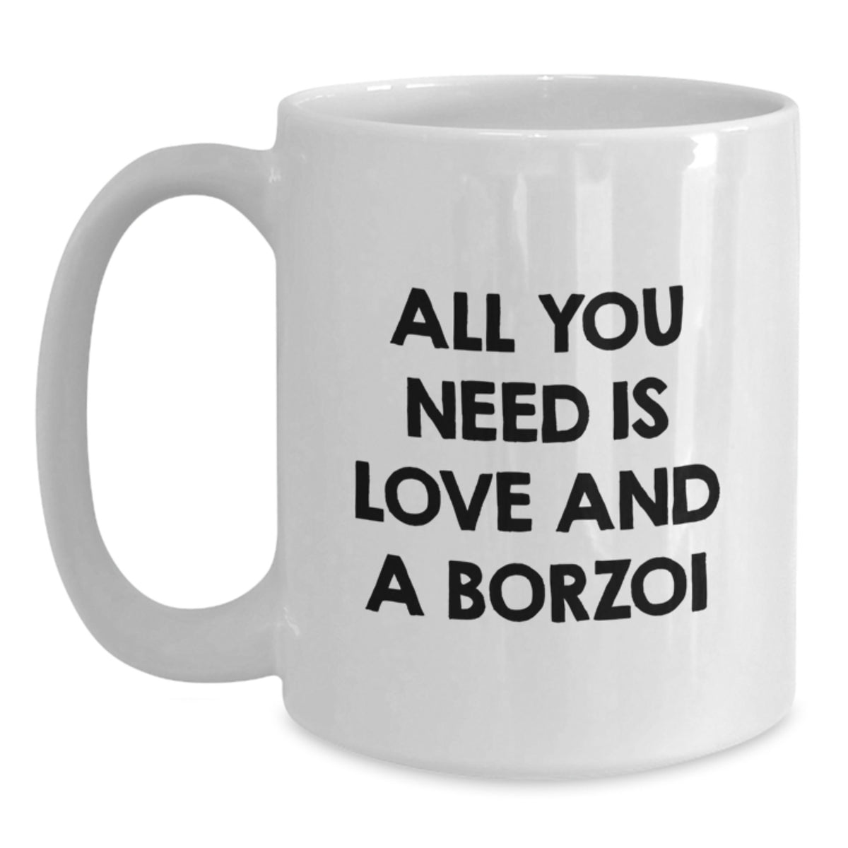 Borzoi Dog Lover Gifts from Men to Friends, Unique Birthday Unique Gifts for Borzoi Dog Owners, Funny Coffee Mug - Main