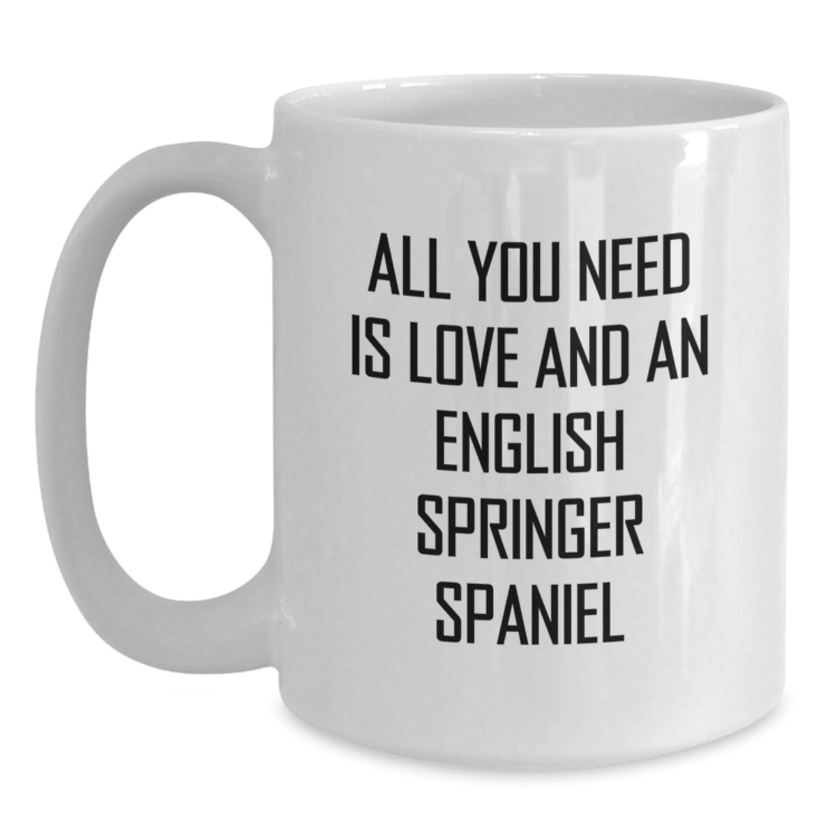 English Springer Spaniel Dog Love White Coffee Mug Gifts from Men for English Springer Spaniel Dog Birthday Unique - Main