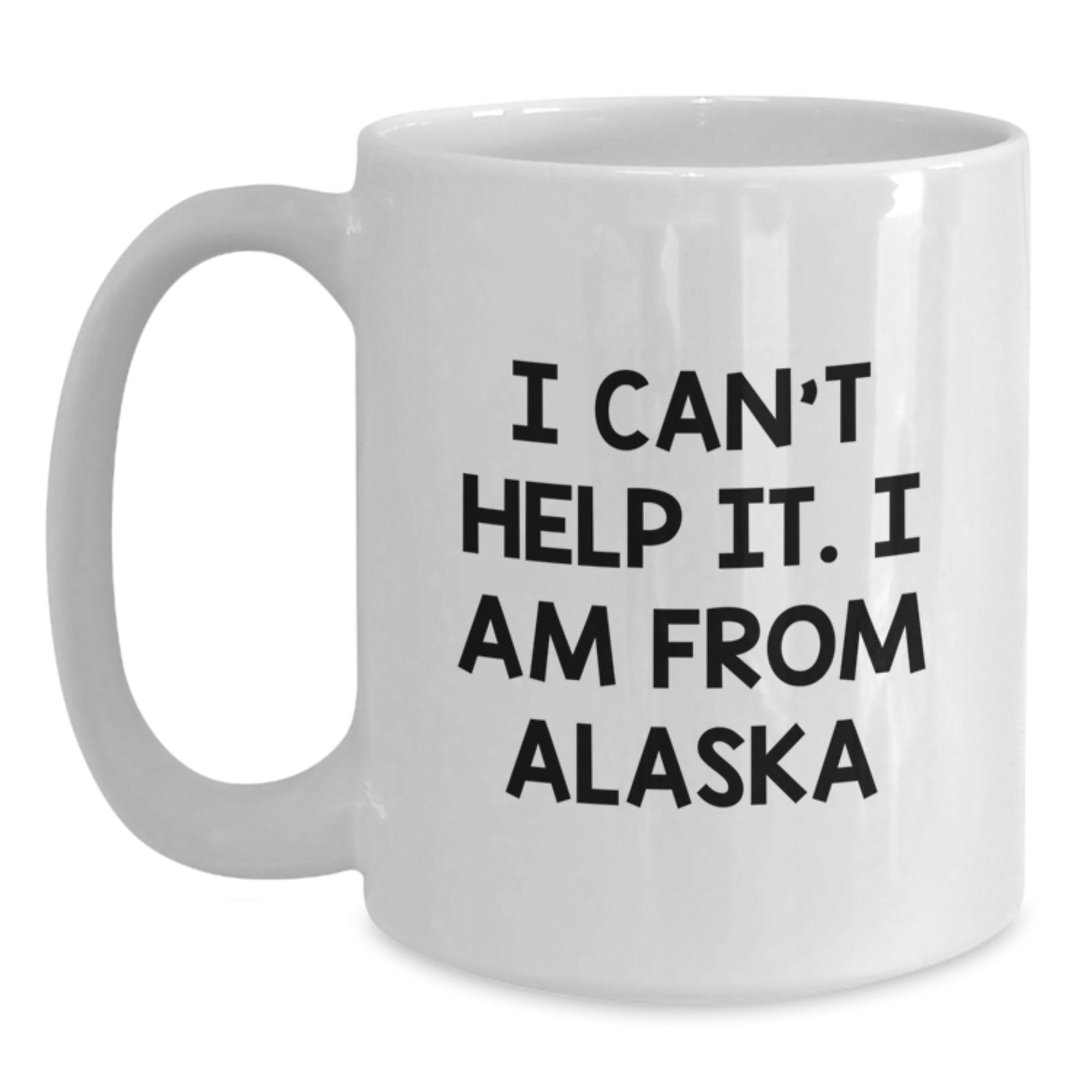 Alaska Inspired White Coffee Mugs, Funny Gifts from Friends and Family for Men and Women, Christmas Unique Presents - Main
