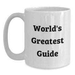 Funny World's Greatest Guide White Coffee Mug Gifts from Friends for Guide Enthusiasts Birthday Unique Gifts, Perfect for Guide Lovers, Funny White Coffee Mug, Best Guide Gifts, Guide Lover Gifts - Main