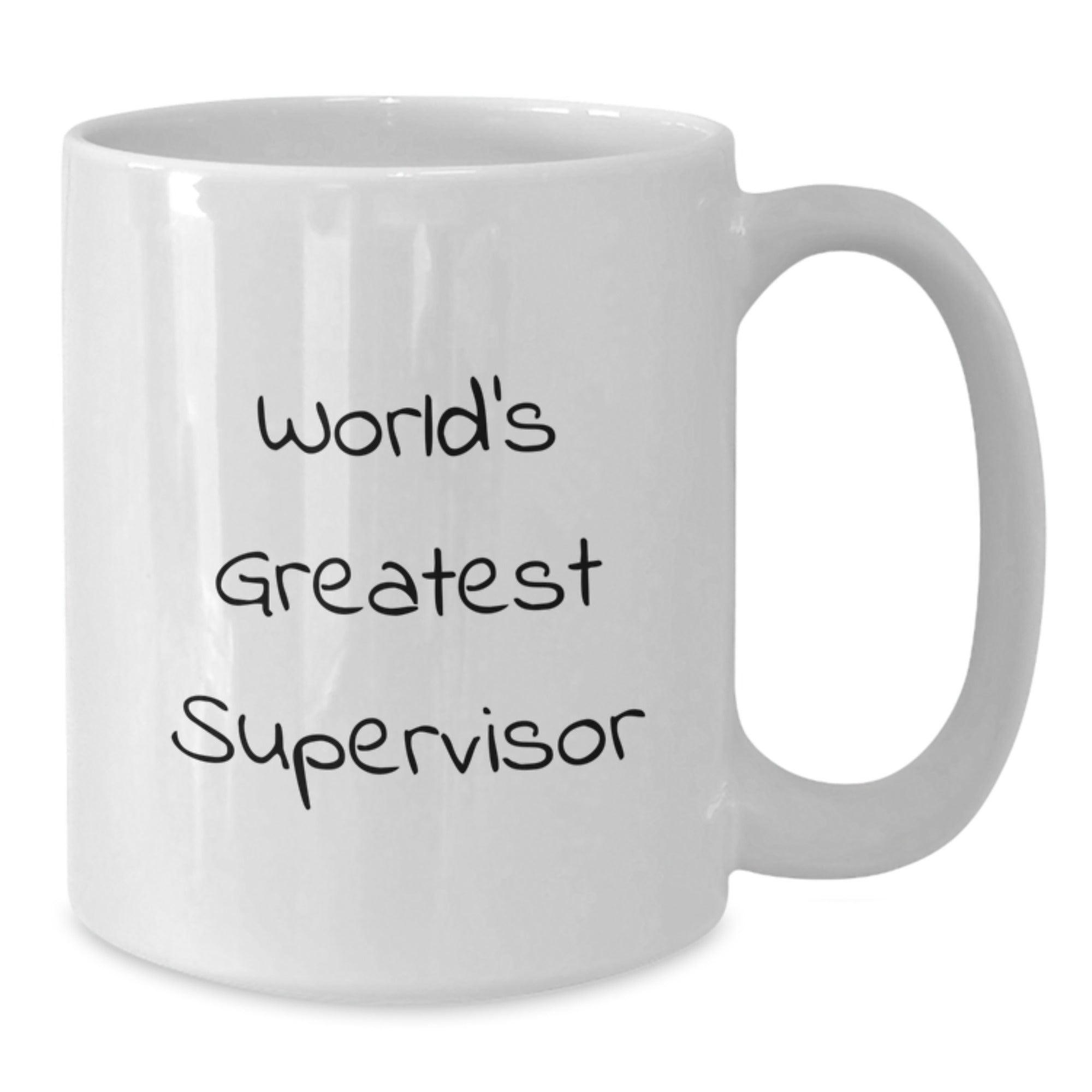 Funny Supervisor Gifts, White Coffee Mug, Greatest Supervisor Quote, Gifts for Supervisor, Christmas Unique Gifts from Friends - Additional