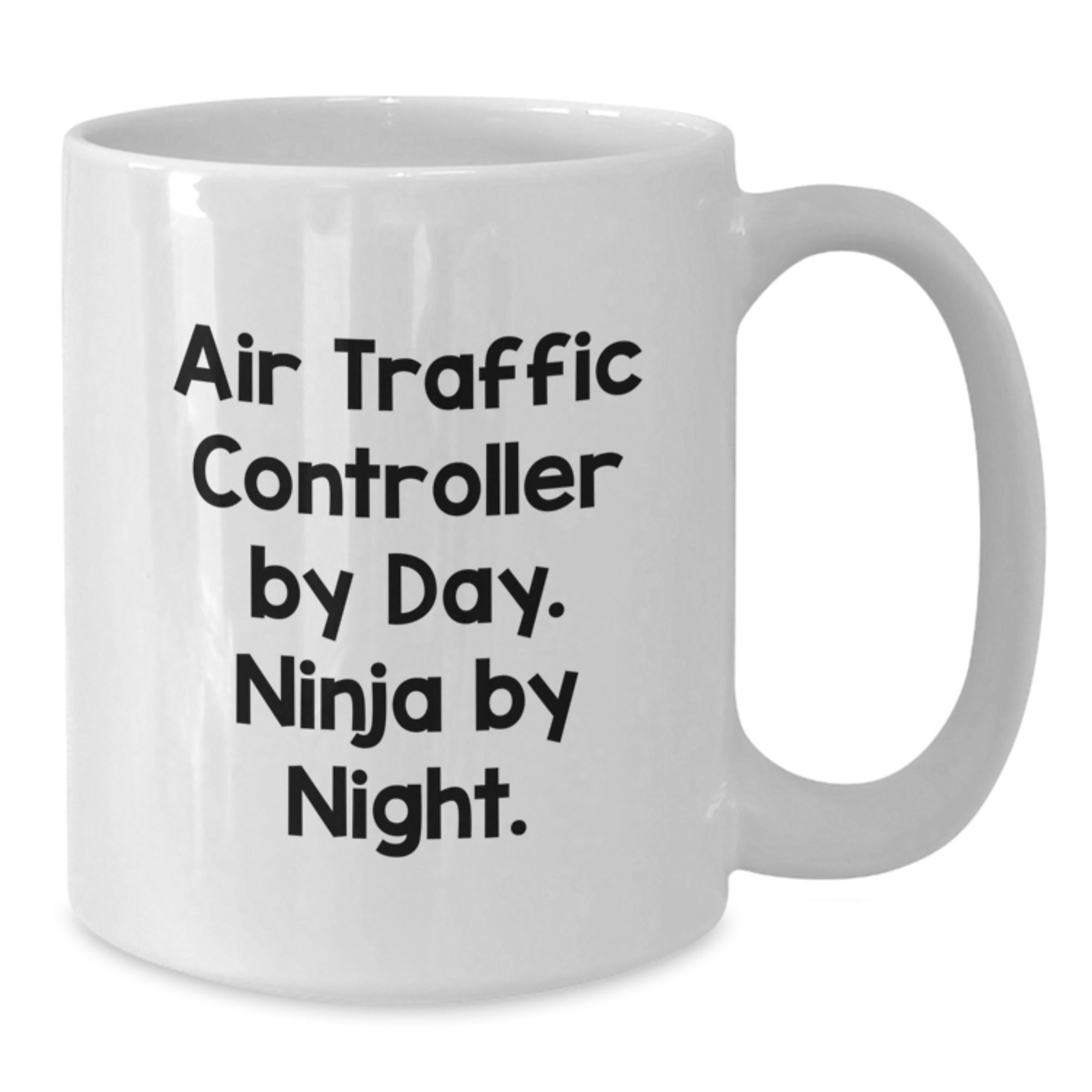 Funny Air Traffic Controller Gifts by Day Ninja by Night White Coffee Mugs for Men Graduation Unique Gifts from Family - Additional