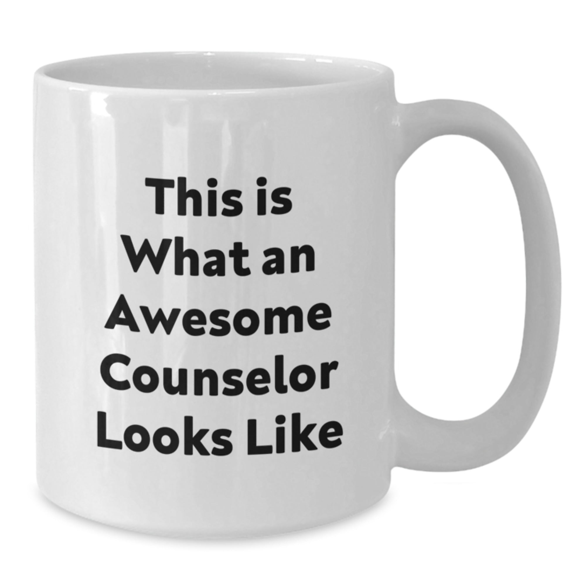 Funny Counselor Gifts from Friends for Awesome Counselors, White Coffee Mug, Graduation Unique Gifts, This Is What An Awesome Counselor Looks Like - Additional