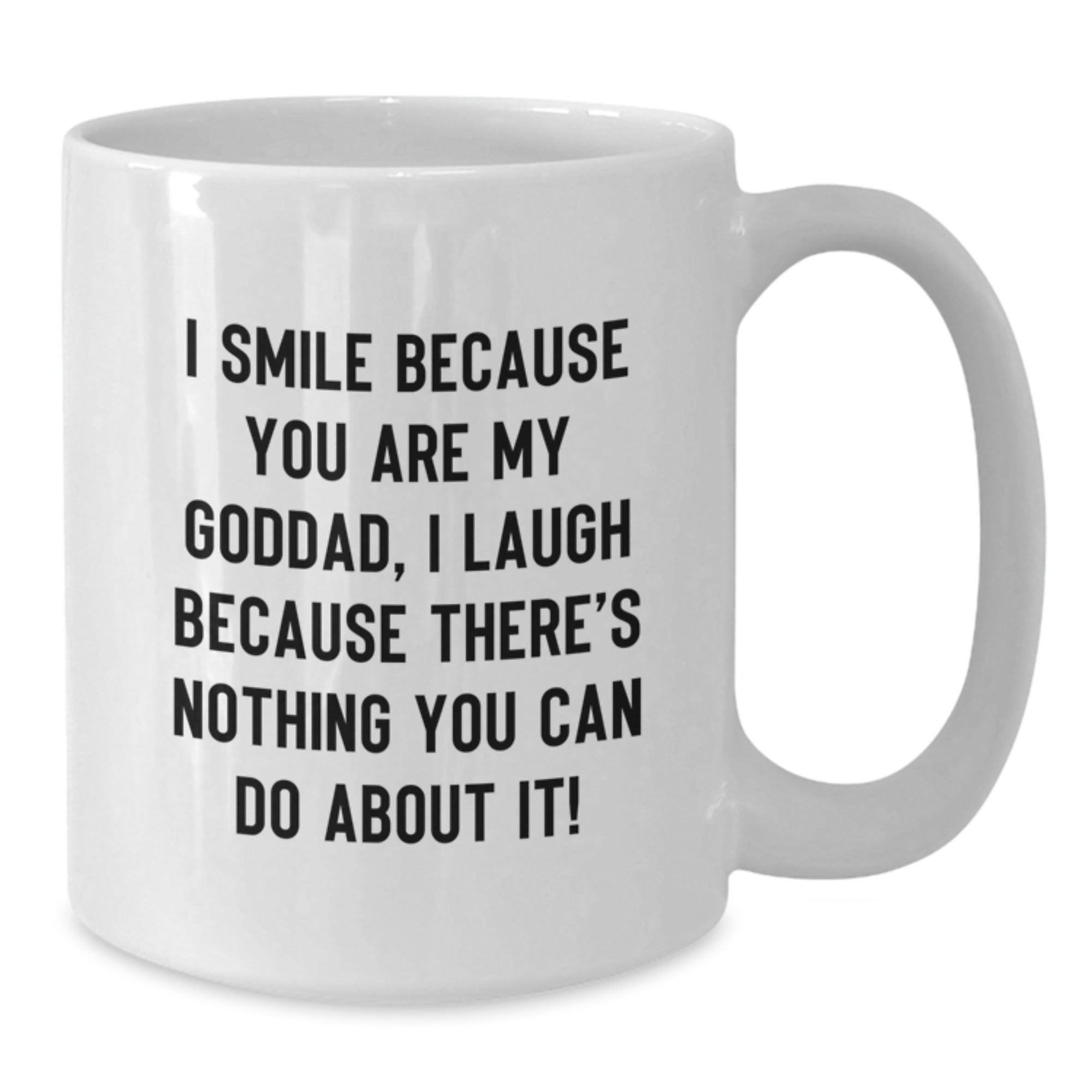 Funny Goddad Gifts, White Coffee Mugs for Men, Unique Christmas Memorable Presents from Family, Friends, or Coworkers - Additional