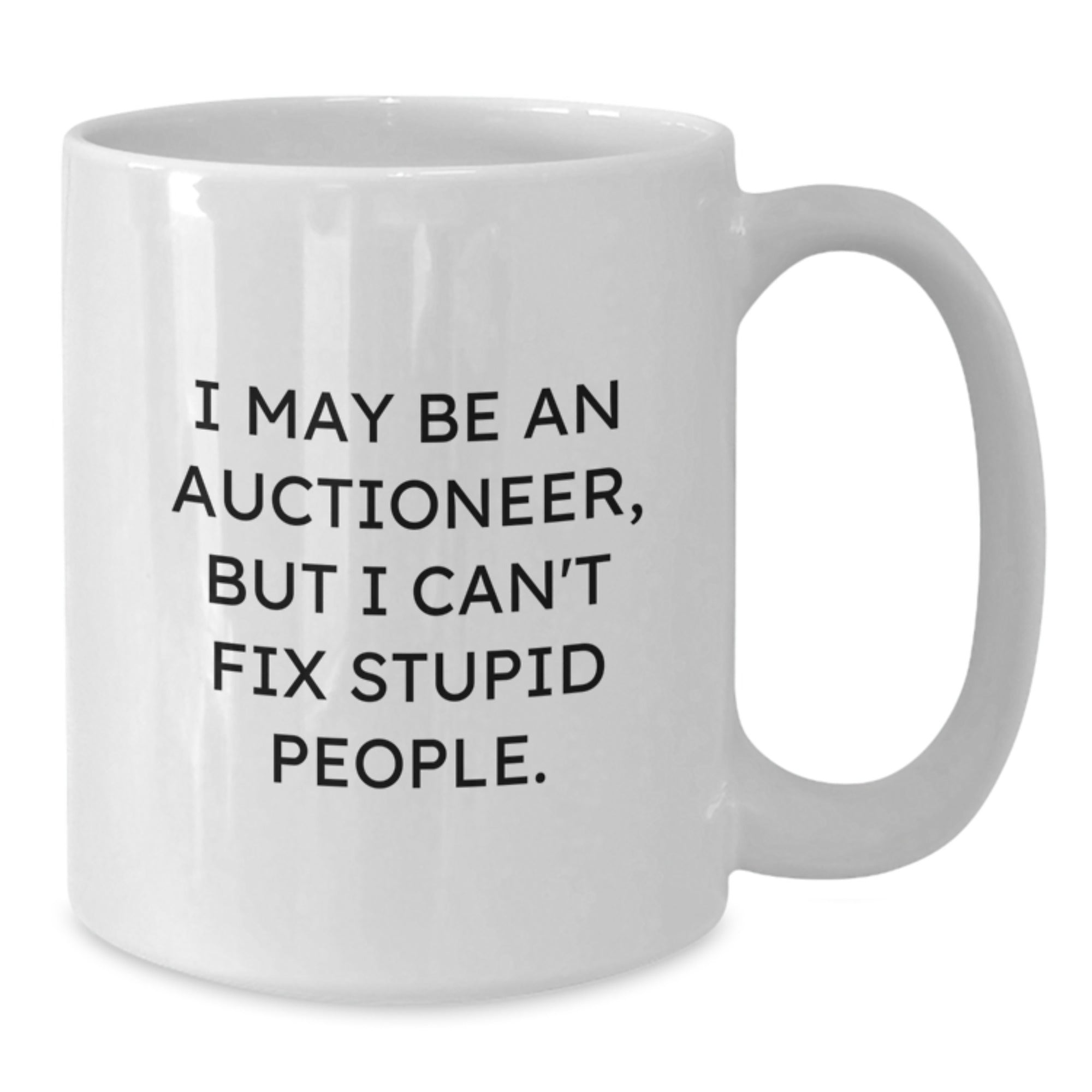 Funny White Coffee Mugs for Auctioneers, Gifts from Friends, Unique Christmas Unique Gifts for Men - Additional