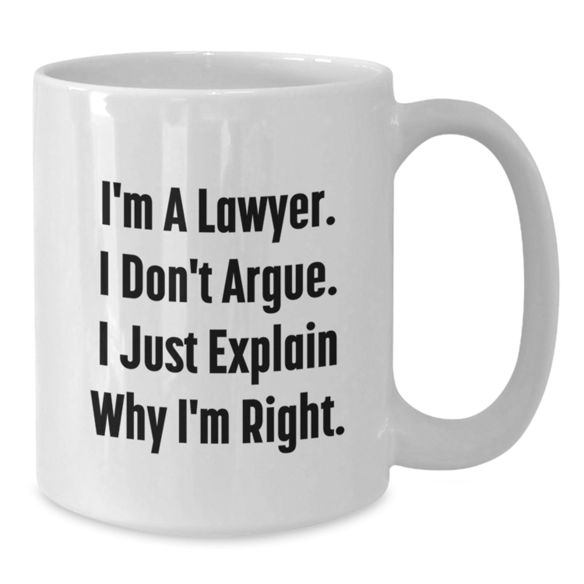Funny Lawyer Coffee Mugs, White Coffee Mugs Lawyer Gifts from Friends Family, Christmas Unique Gifts for Lawyer Men Women - Additional