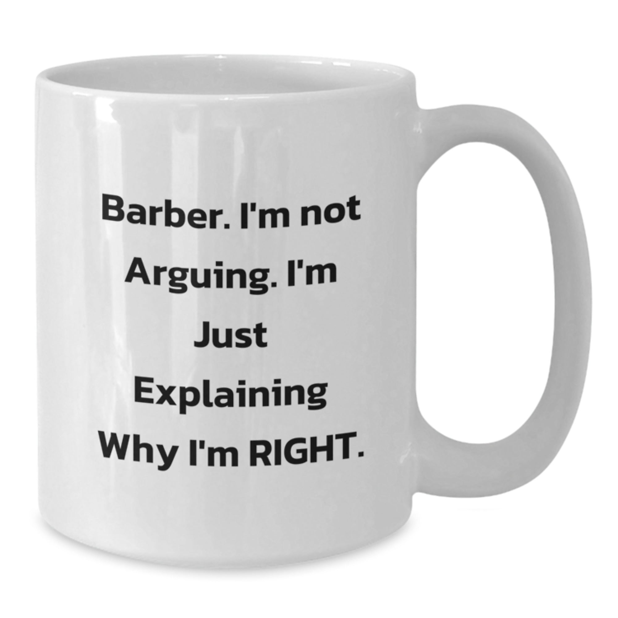 Funny Barber Coffee Mug Gifts from Friends for Barber Men at Christmas - Additional