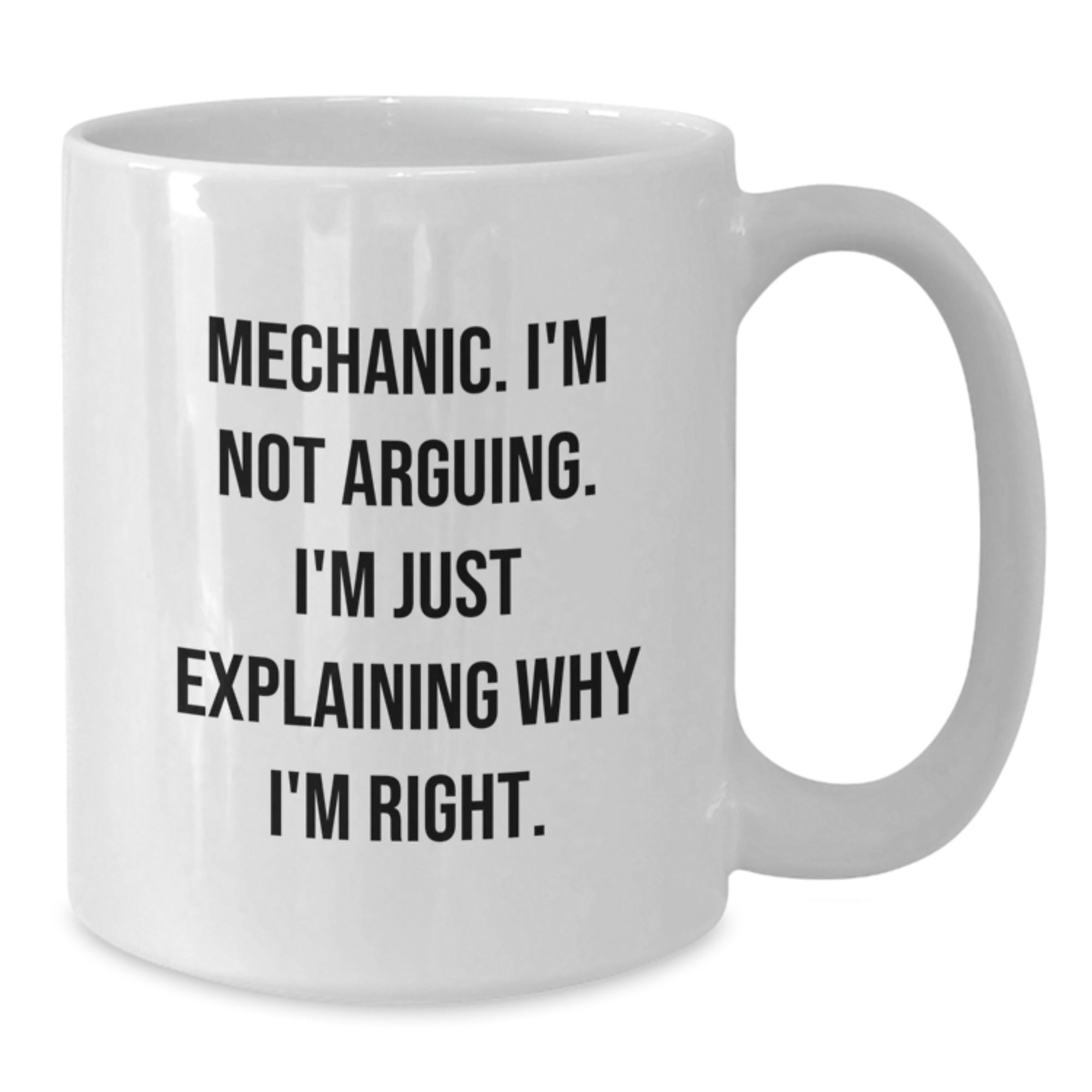 Funny Mechanic Gifts for Friends from Men, White Coffee Mugs with Mechanic Quotes, Christmas Unique Presents - Additional