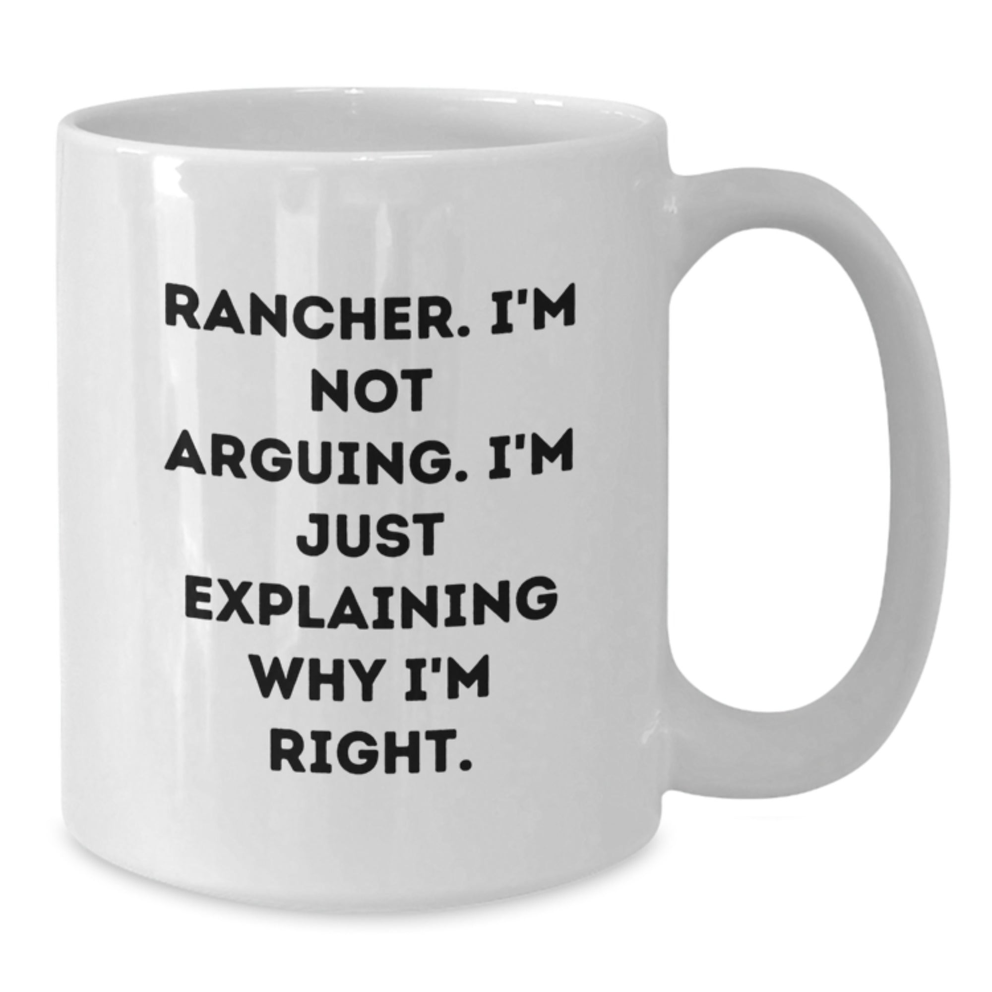 Funny Rancher Gifts from Friends, White Coffee Mug for Rancher, Christmas Unique Ideas for Men, Women, Coworkers, Family - Additional