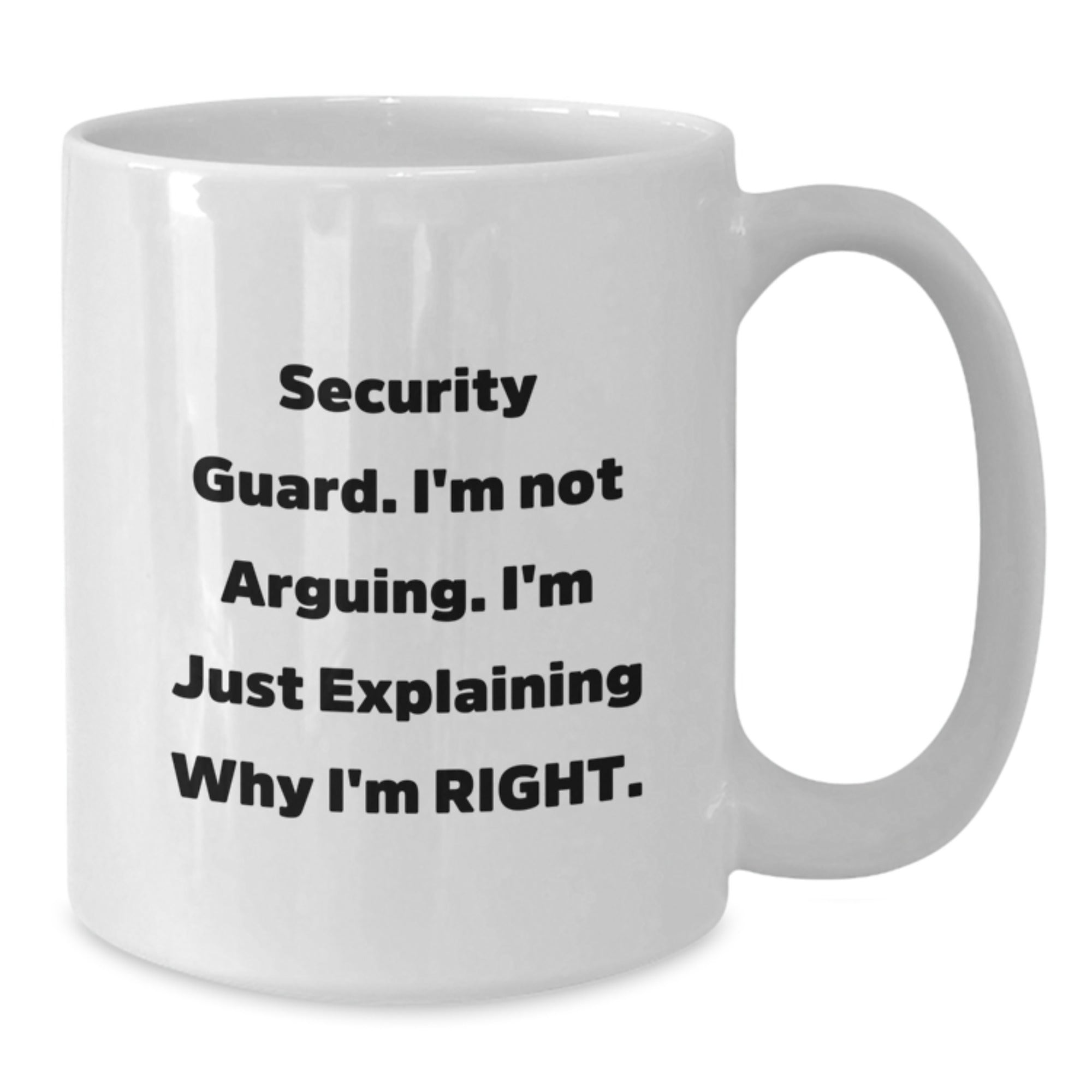 Funny Security Guard Gifts from Men to Security Guard, White Coffee Mug for Security Guard, Christmas Unique Gifts for Security Guard - Additional