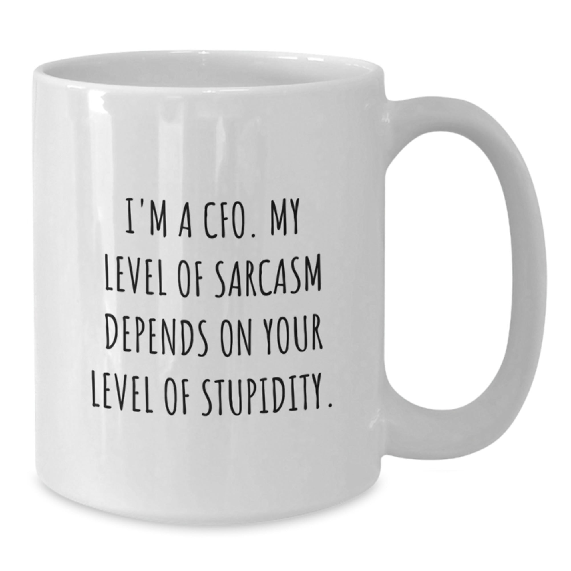 Funny CFO Gifts, White Coffee Mug with Sarcasm Quote, Gifts from Coworkers to CFO, Perfect Graduation Unique Gifts for Men - Additional