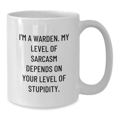 Warden Gifts, Funny White Coffee Mug, I'm A Warden, Birthdays, Gifts from Friends and Family, Unique Gift Ideas for Warden Enthusiasts - Additional