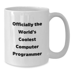 Computer Programmer Gifts, Funny Quote Mug, Gifts from Men to Friends, White 11oz/15oz Ceramic Mugs for Graduation - Additional
