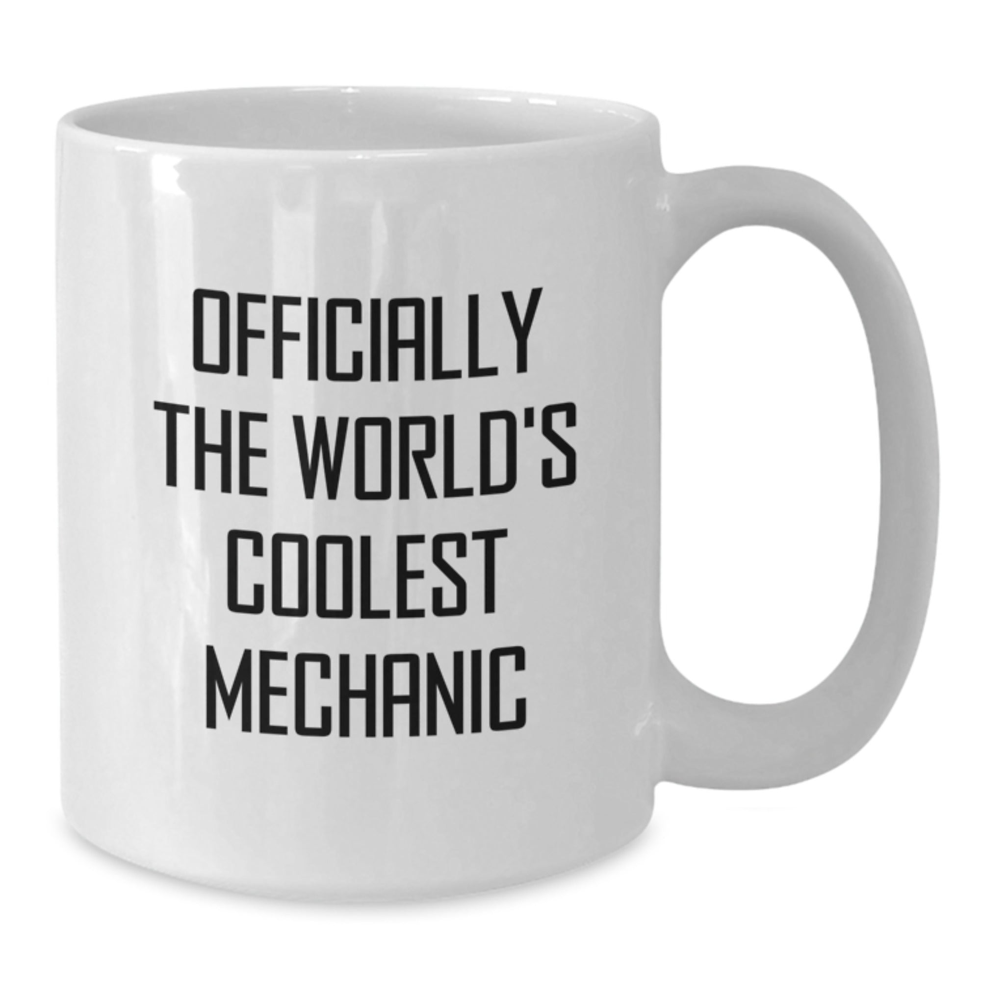 Funny Mechanic Gifts from Friends for Men, Officially The World's Coolest Mechanic White Coffee Mug, Christmas Unique - Additional