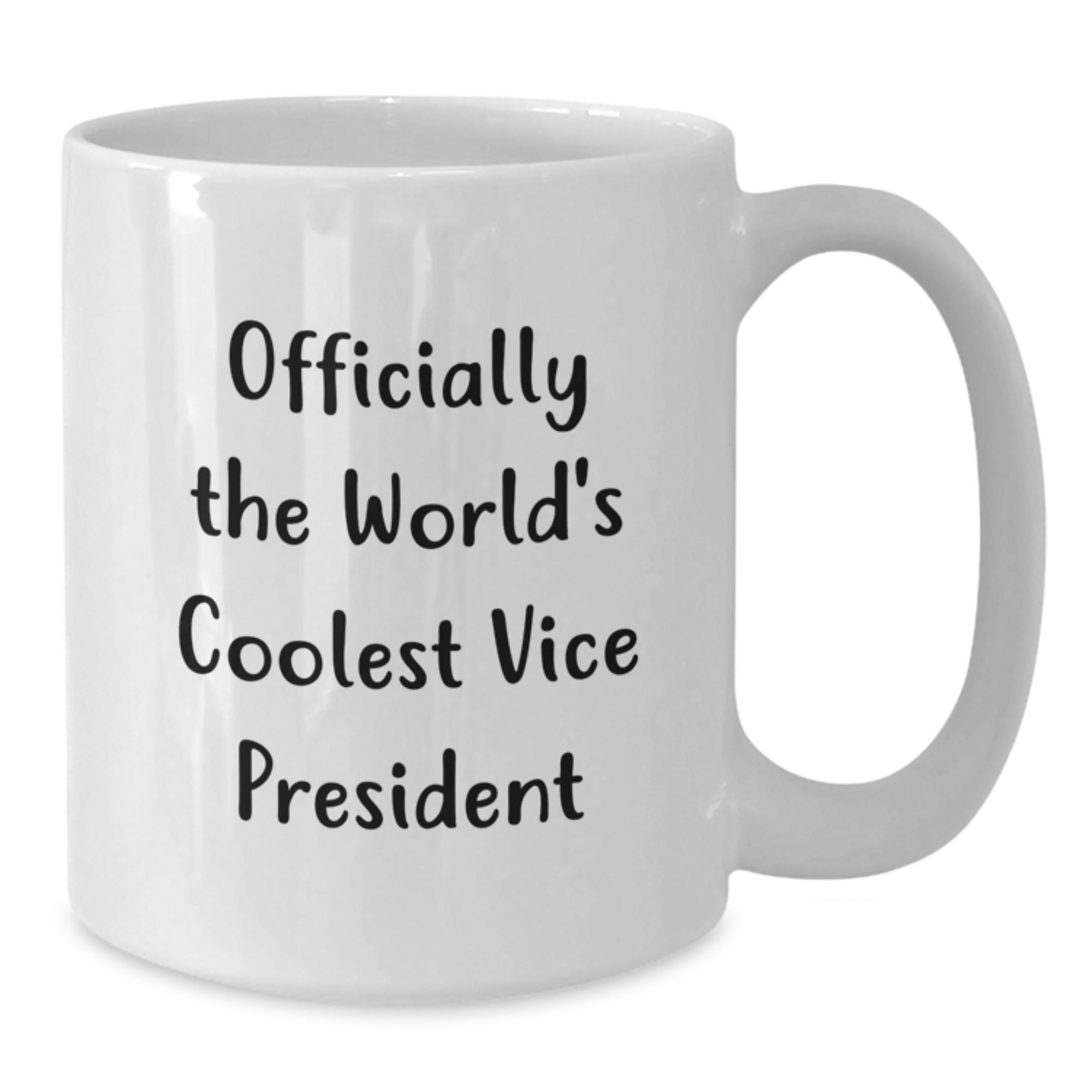 Funny Vice President Gifts, 'Officially The World's Coolest' Quote, White Coffee Mug for Men, Gifts from Friends, Unique Graduation Gifts for Him - Additional
