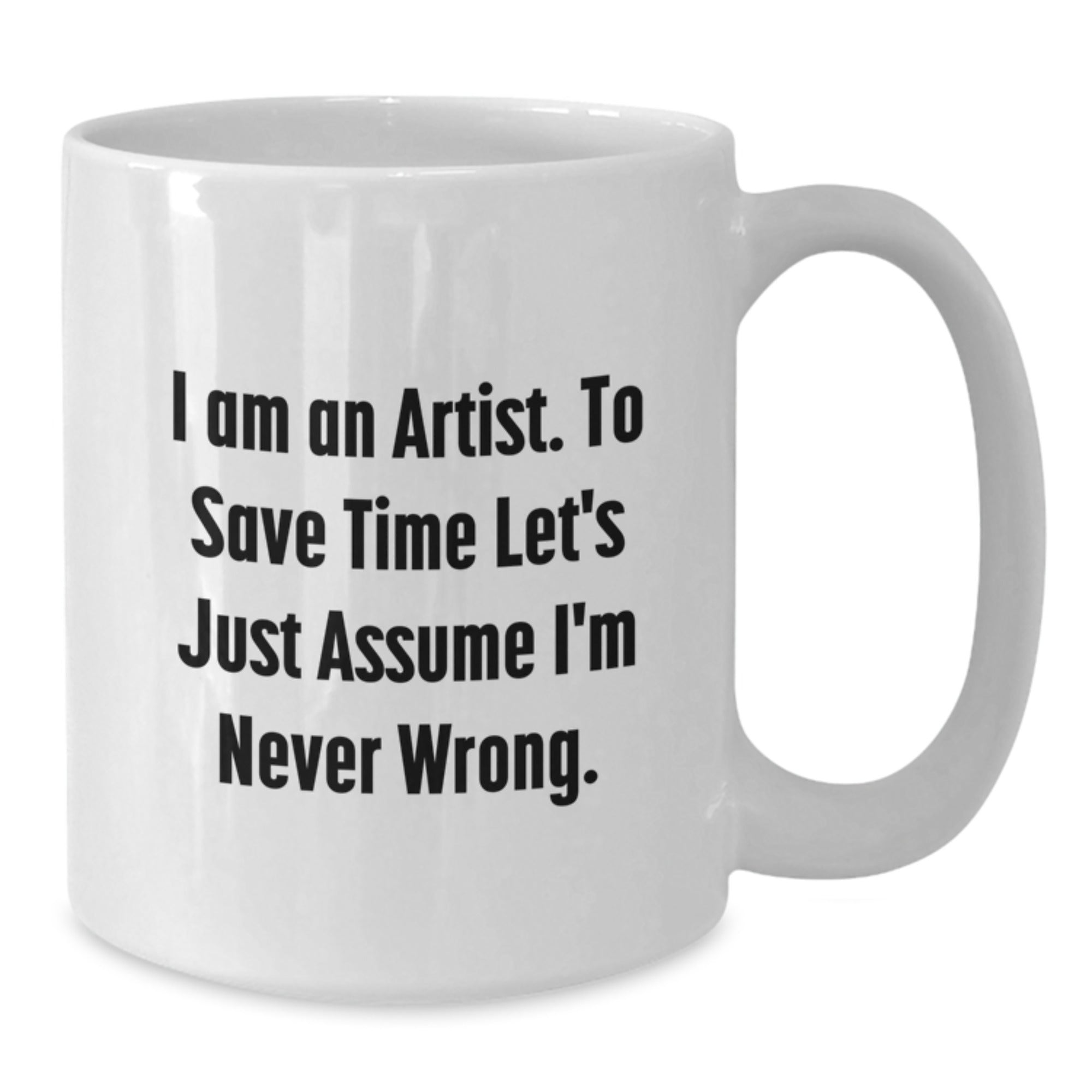 Funny Artist White Coffee Mug Gifts from Men to Artist Friends for Christmas Unique Presents - Additional