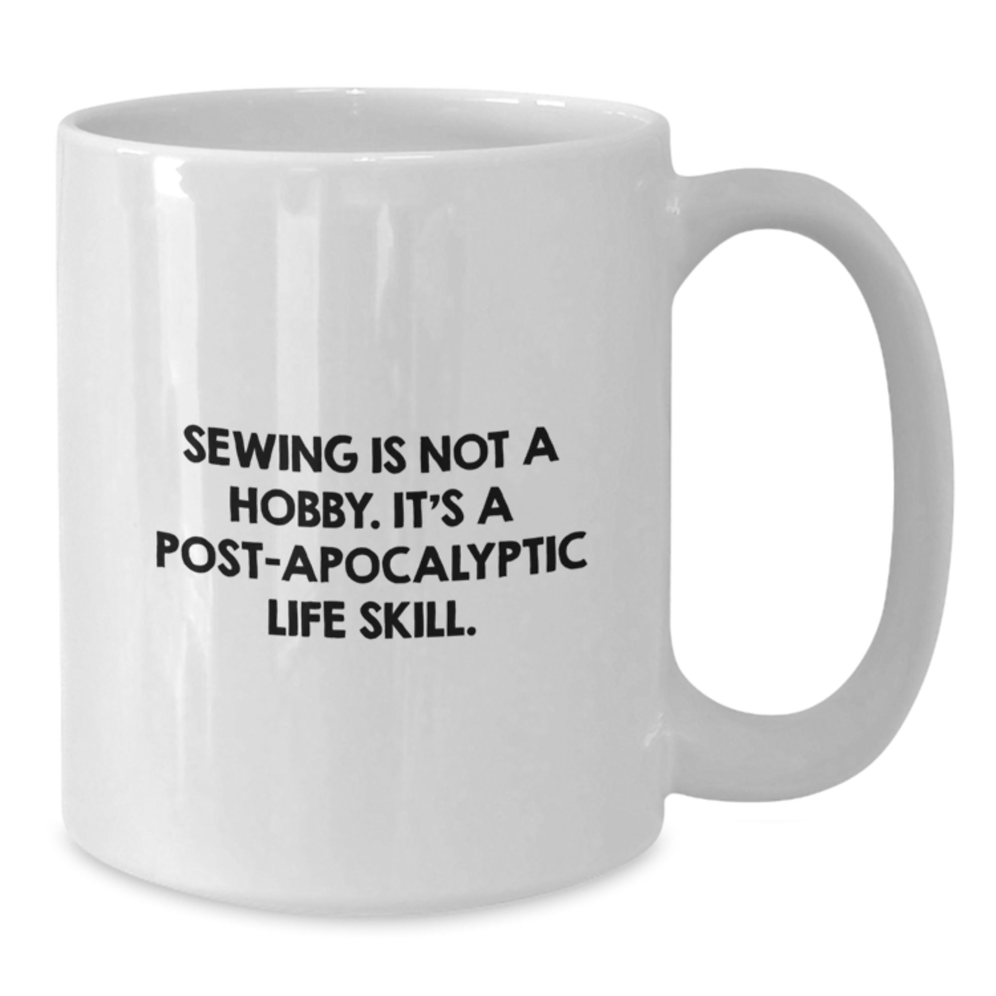 Sewing Enthusiast Gifts from Friends, Unique Christmas Memorable Presents for Sewing Women, Funny Quote Mug - 11oz 15oz White Ceramic - Additional