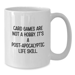 Funny Card Games Gifts for Card Game Enthusiasts Gifts from Friends and Family White Coffee Mug - Additional