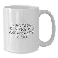 Scuba Diving Enthusiasts Gifts from Family and Friends - Funny White Coffee Mug for Scuba Diving Men and Women on Christmas Unique Gifts - Additional