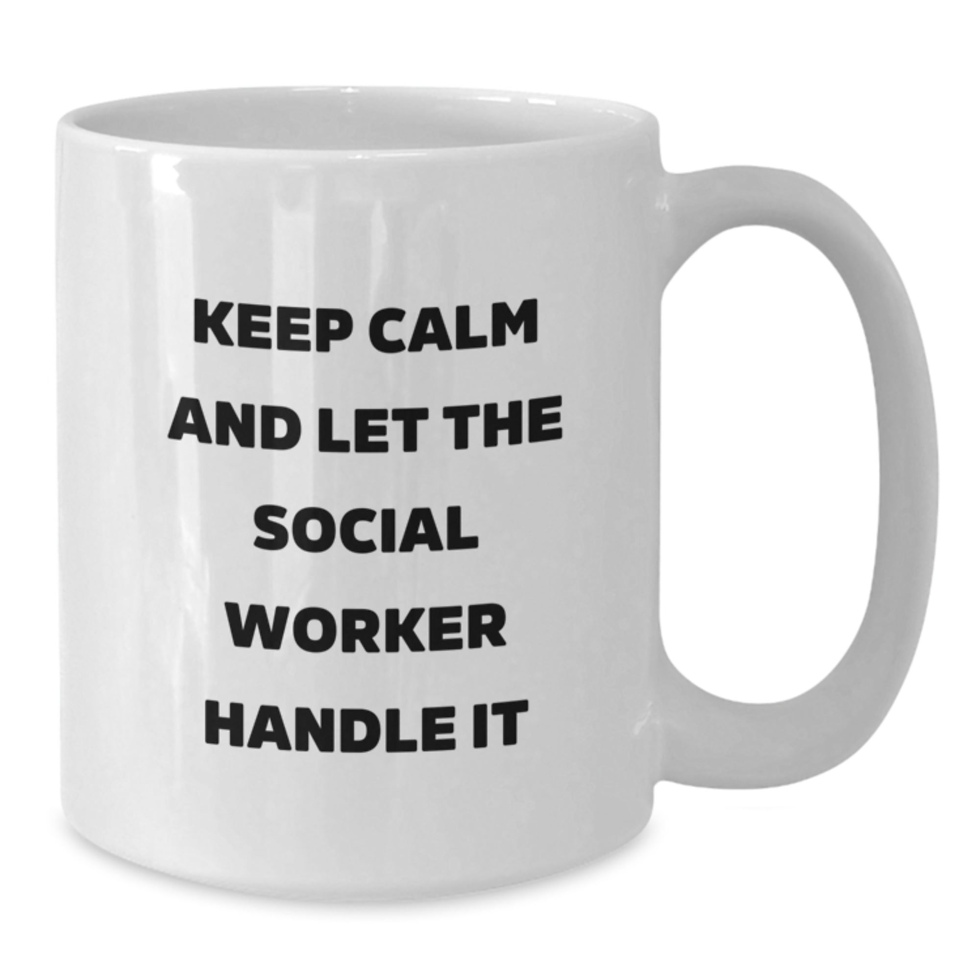 Funny Social Worker White Coffee Mug Gifts for Men and Women from Friends and Family this Christmas - Additional