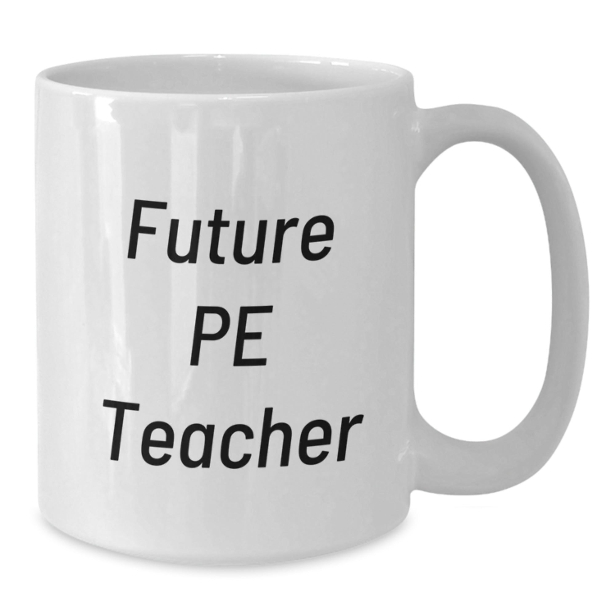 Funny PE Teacher Gift for Men, PE Teacher White Coffee Mug, 'You're a Future PE Teacher, I'm Not' Christmas Unique Gifts from Friends to Family - Additional