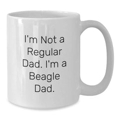 Funny Beagle Dog Gifts for Dad, Beagle Dad Mug, Christmas Unique Gifts from Men to Family - Additional