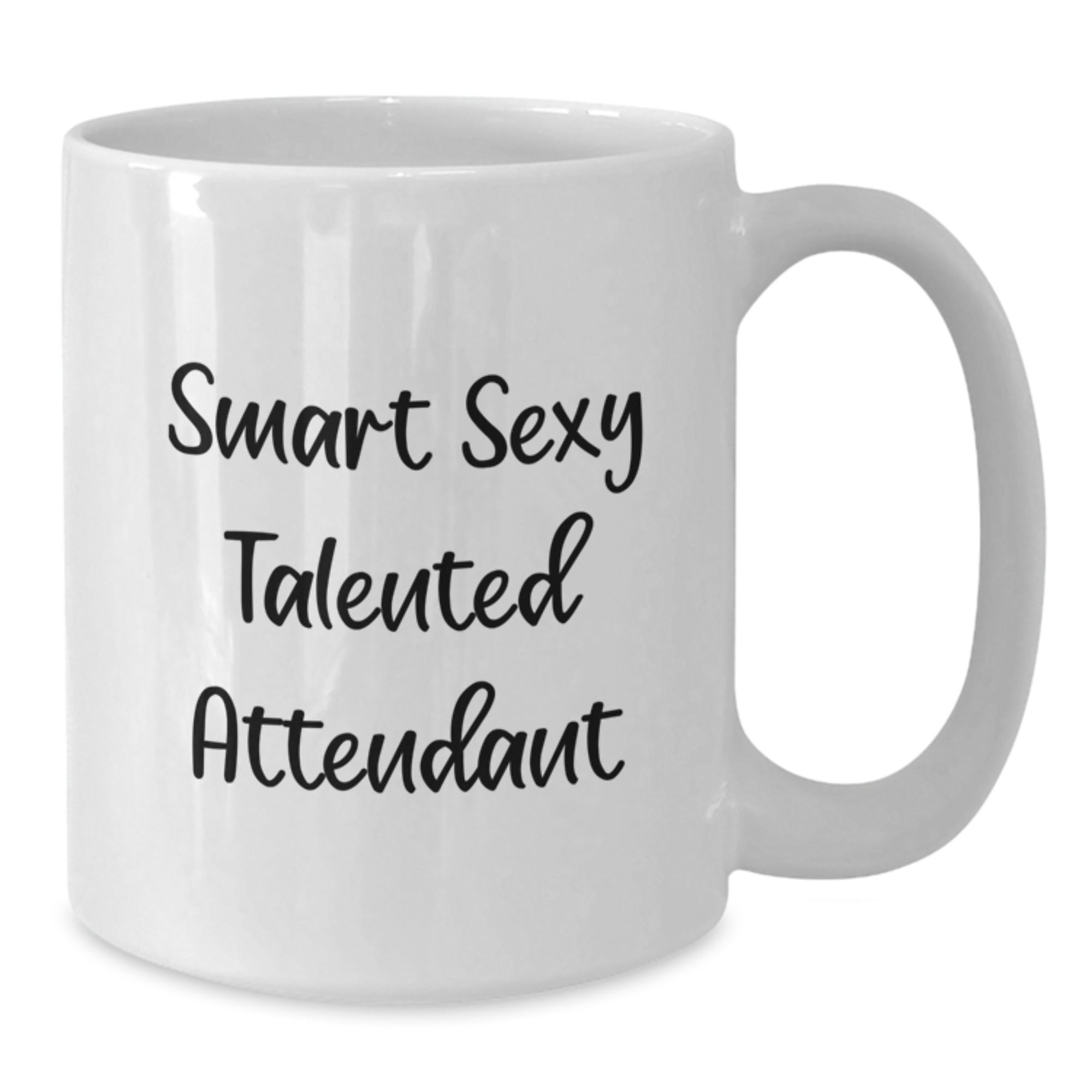 Funny Attendant Gifts for Men Women Friends Coworkers from Smart Talented White Coffee Mug - Additional