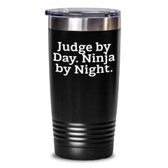 Judge Gifts from Men, Judge By Day. Ninja By Night., 20oz or 30oz Stainless Steel Tumbler for Father's Day - Main