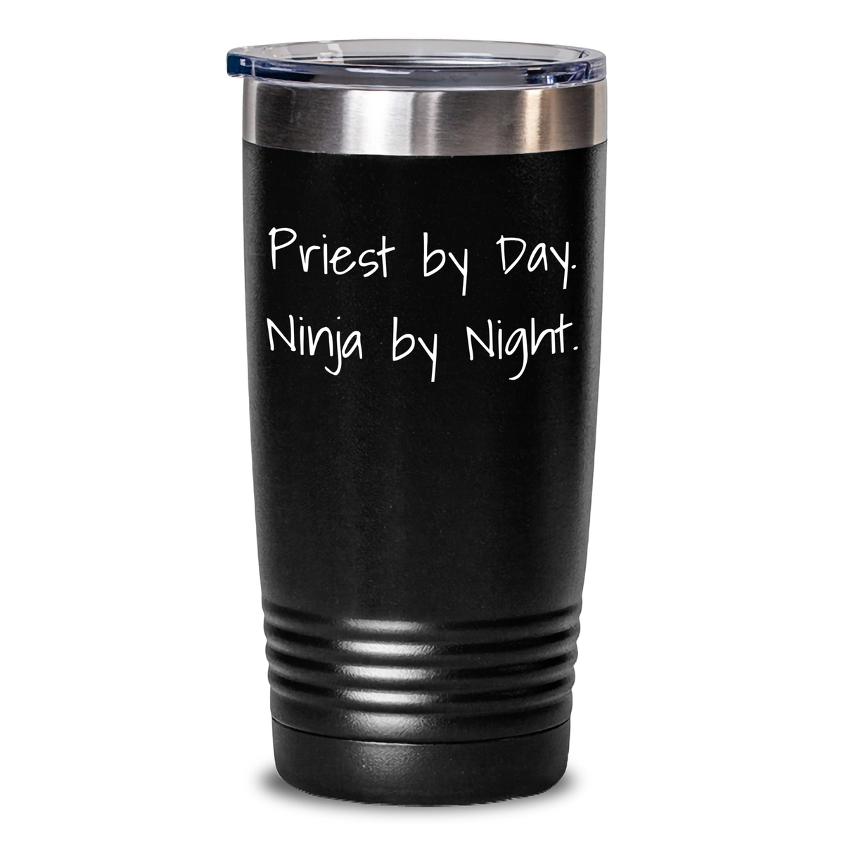Priest Gifts from Friends, Priest By Day. Ninja By Night. Funny Tumbler for Graduation, Gifts for Priest, 20oz or 30oz Capacity - Main