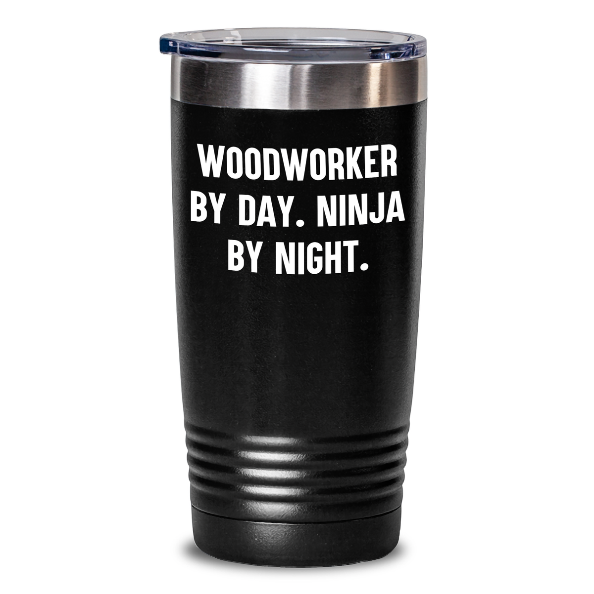 Woodworker Ninja Gifts from Family, Funny Woodworker Tumbler for Father's Day - 'Woodworker By Day. Ninja By Night.' - Main